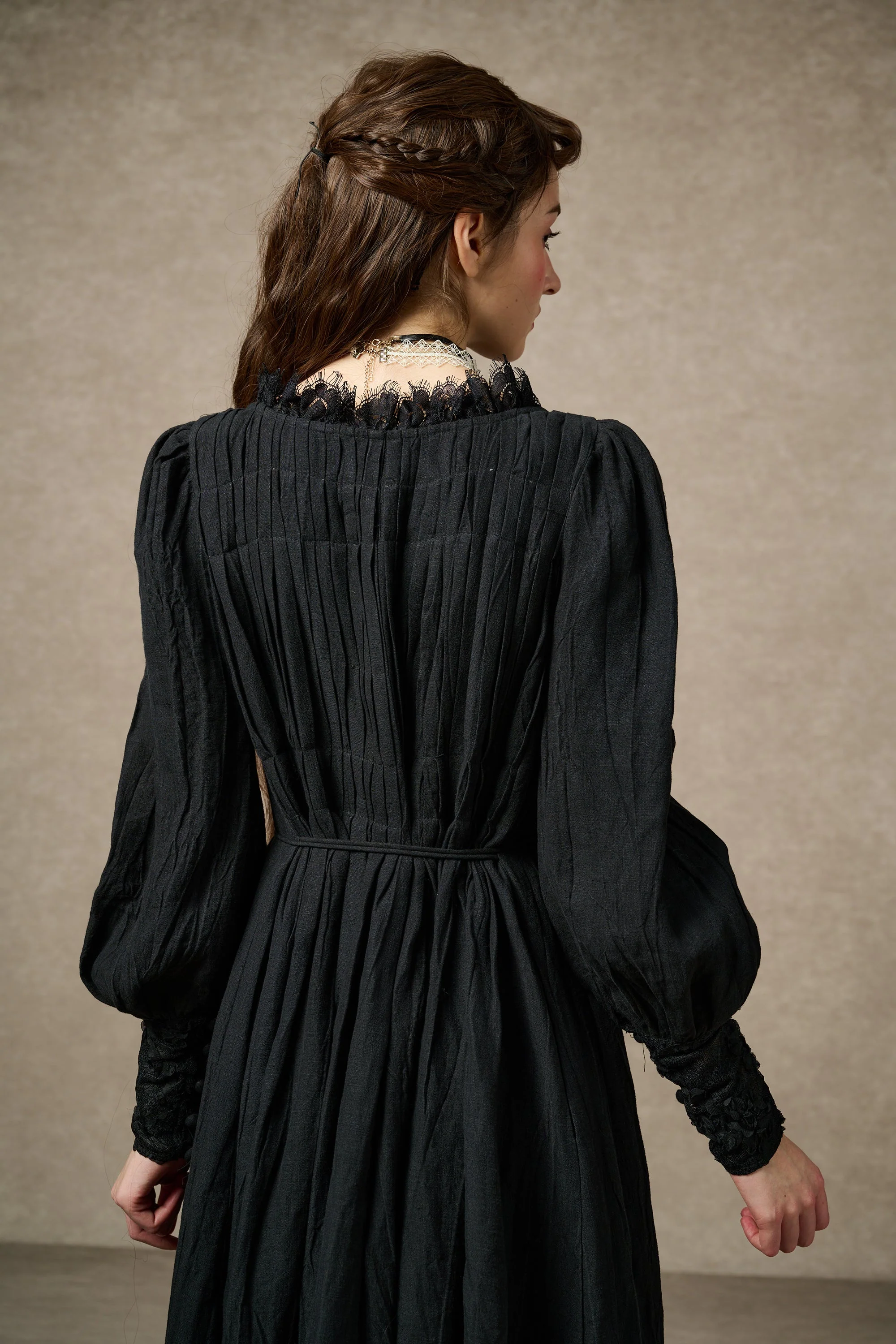 Josefina 19 | Dreamy Pleated Linen Dress Gown - Image 20