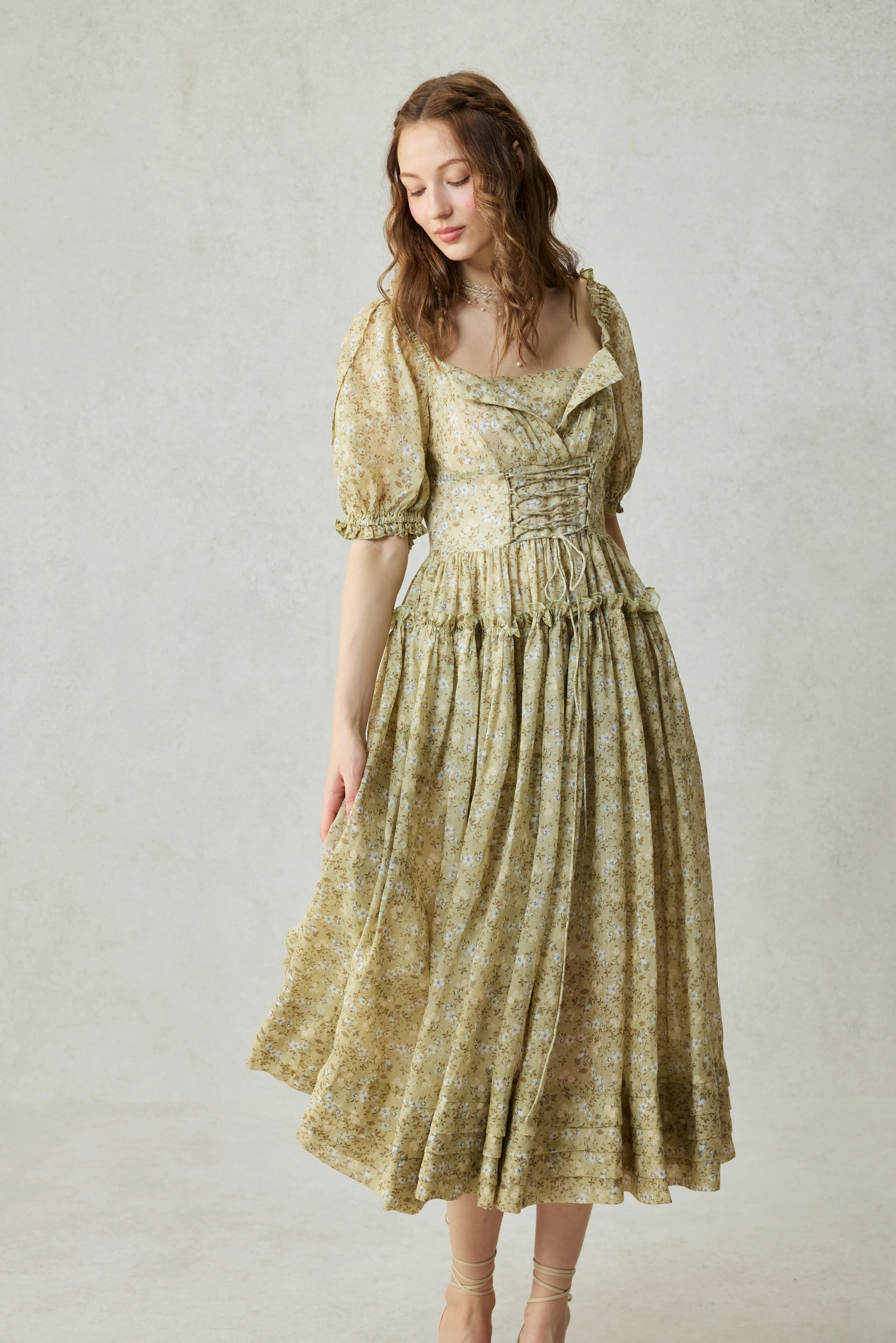 Julia 35 | Floral linen dress - Image 2