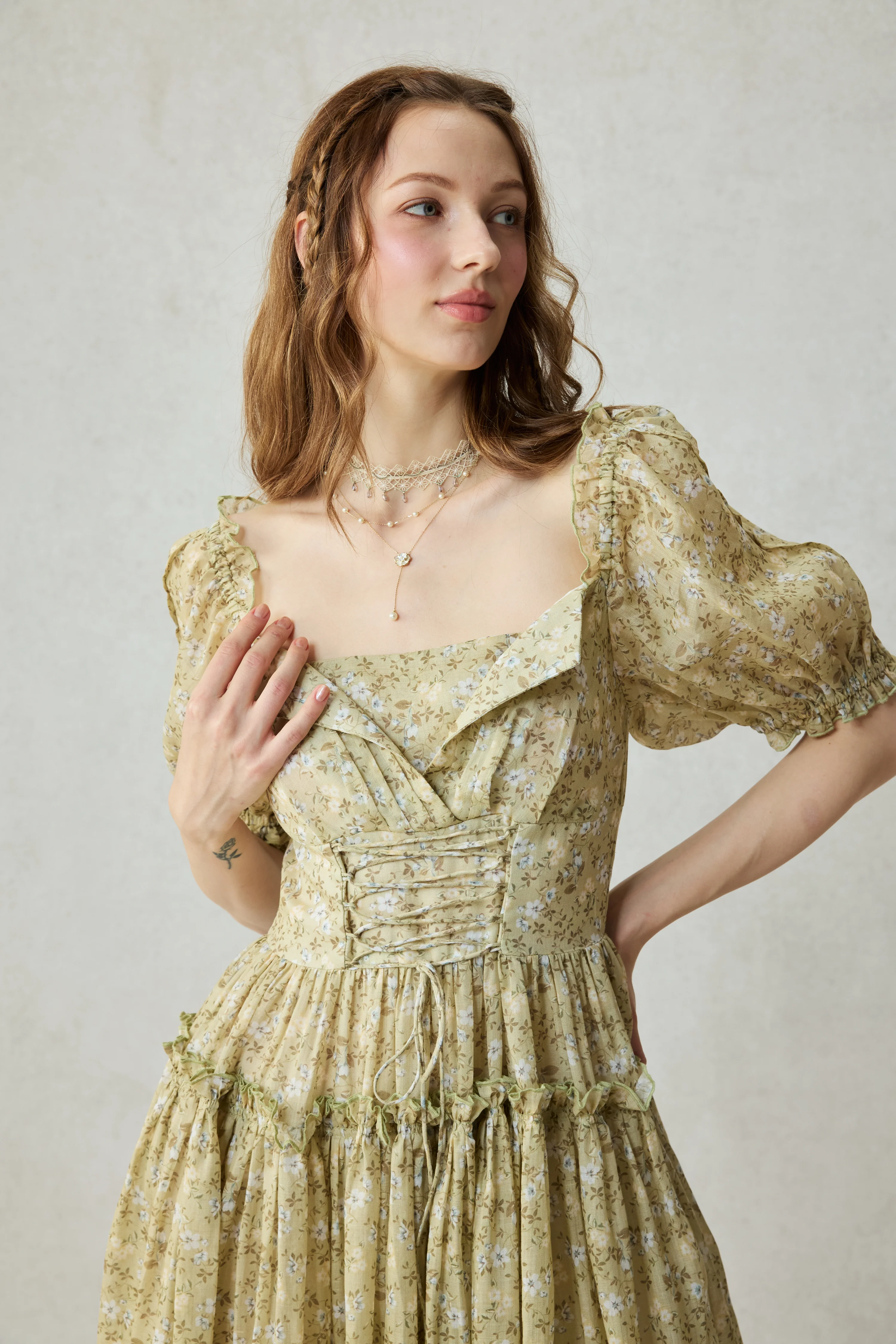 Julia 35 | Floral linen dress - Image 4