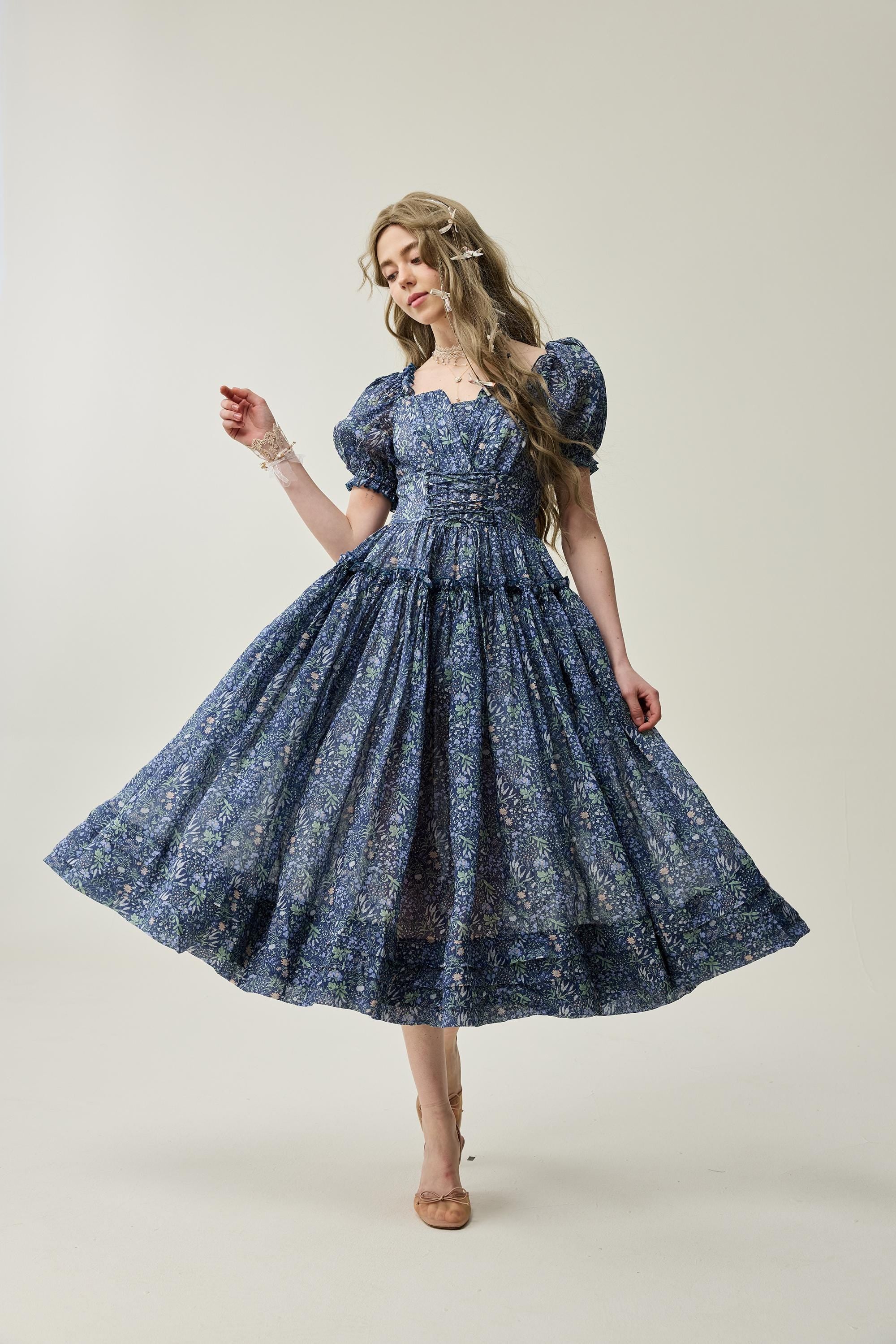 Julia 35 | Floral linen dress - Image 7