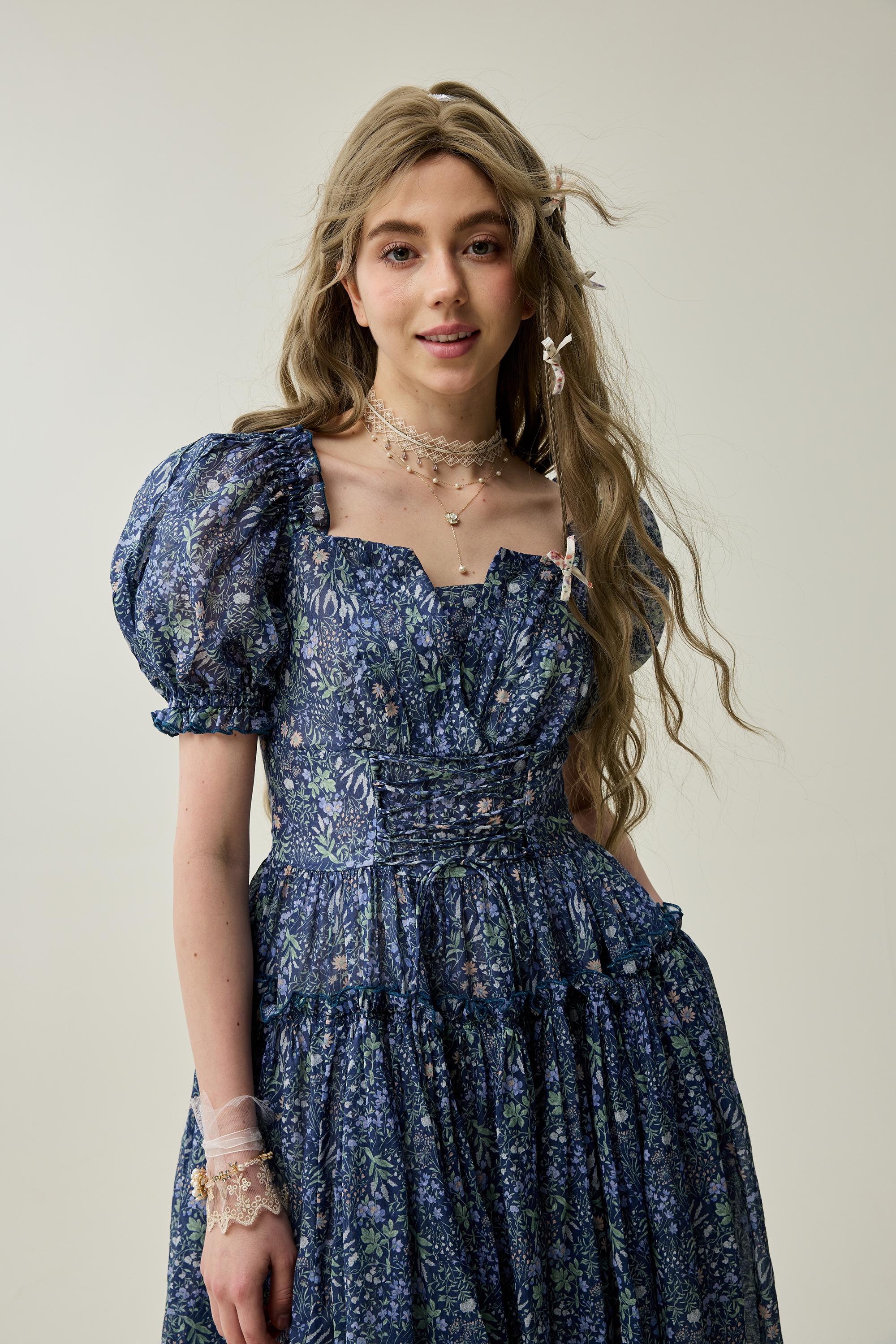 Julia 35 | Floral linen dress - Image 8