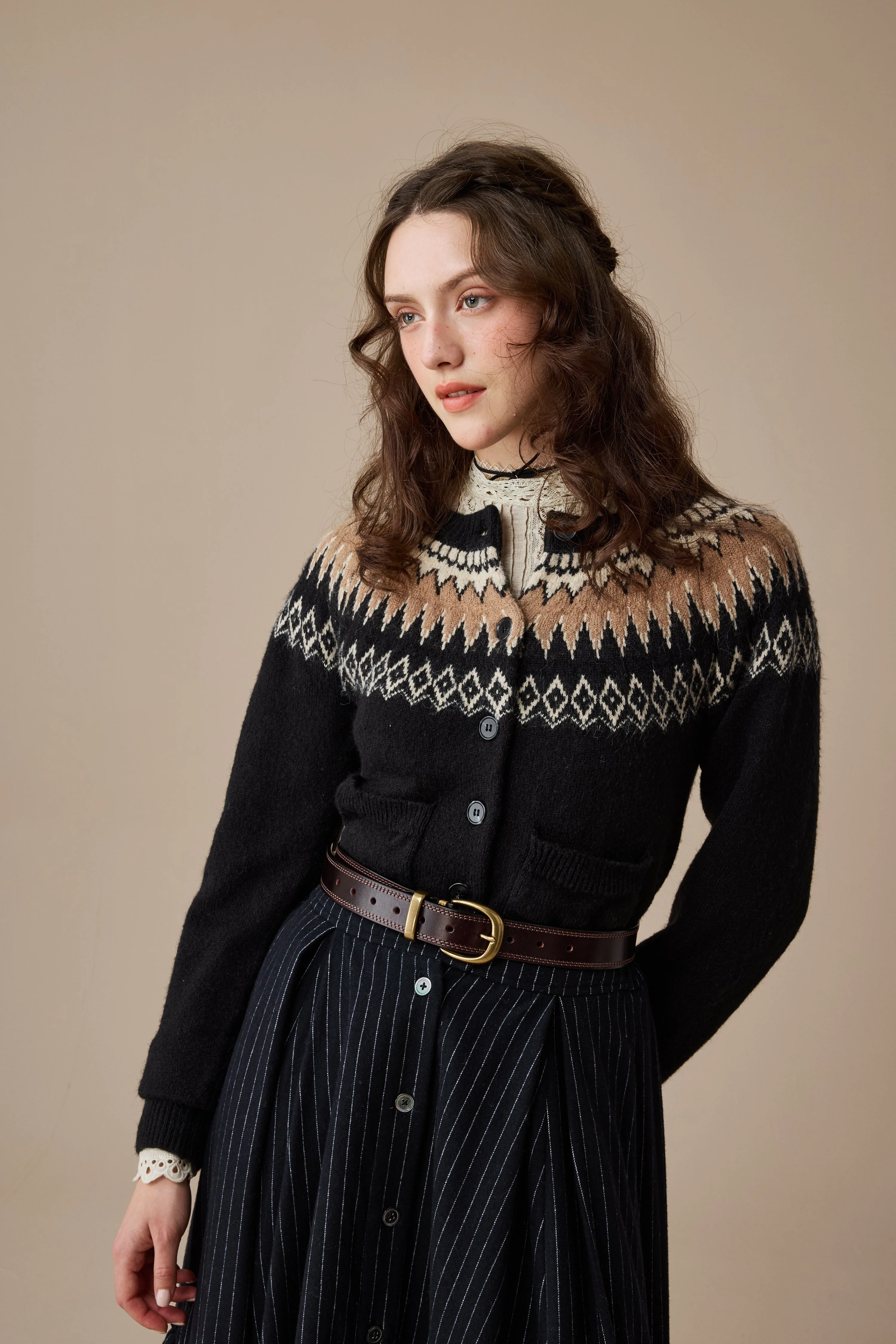 Kaite 18 |ruffled maxi wool skirt - Image 7