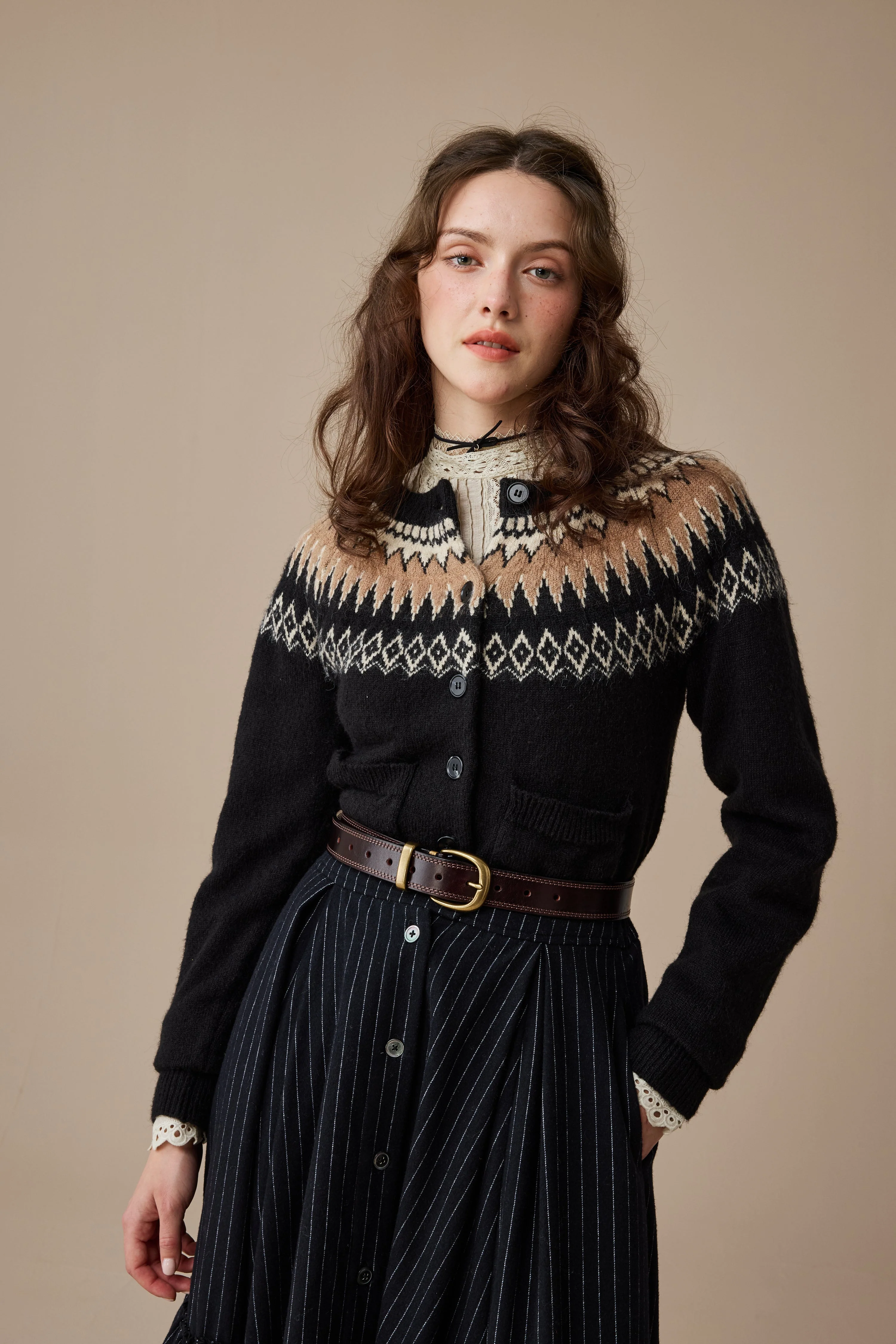 Kaite 18 |ruffled maxi wool skirt - Image 9