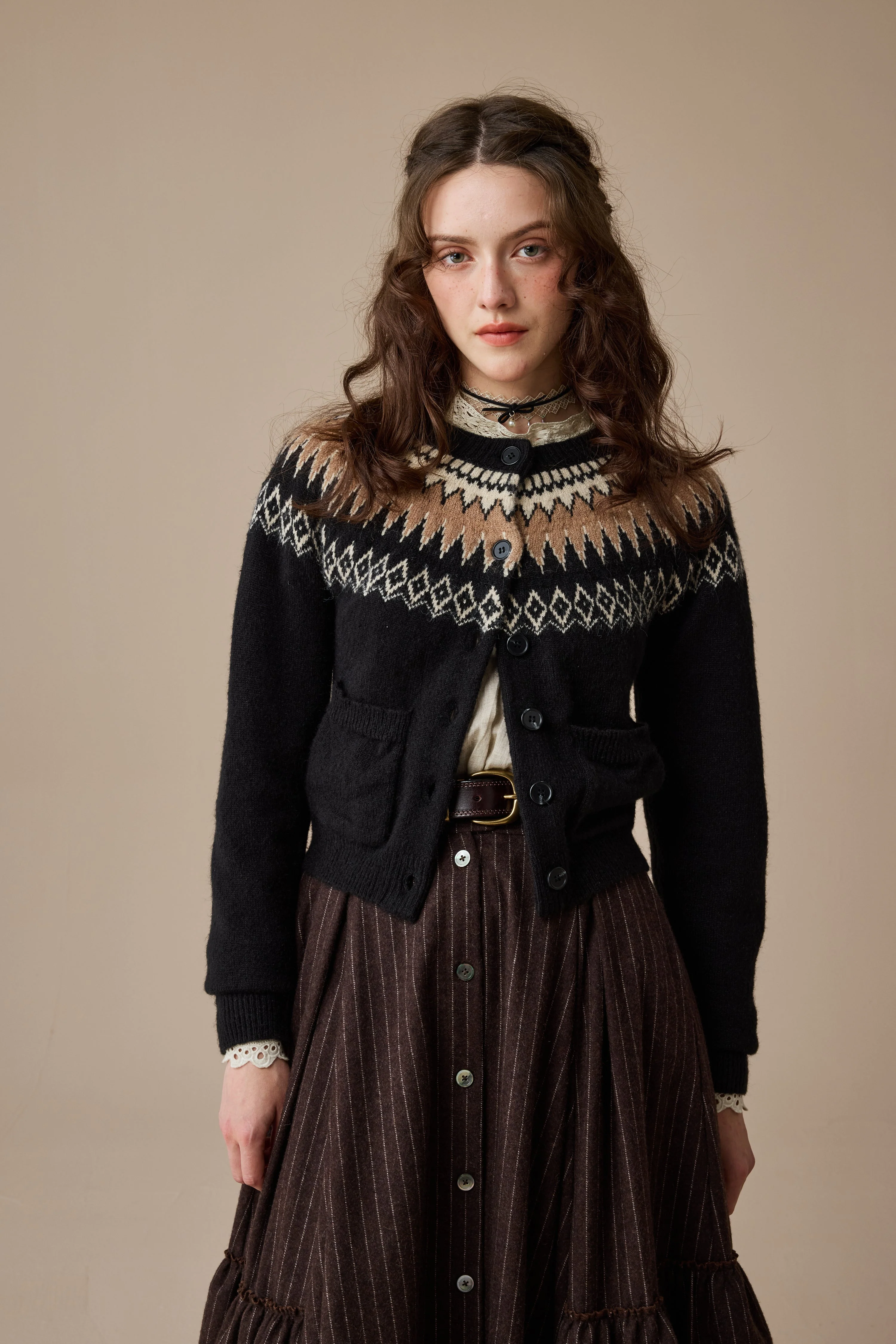 Kaite 18 |ruffled maxi wool skirt - Image 10