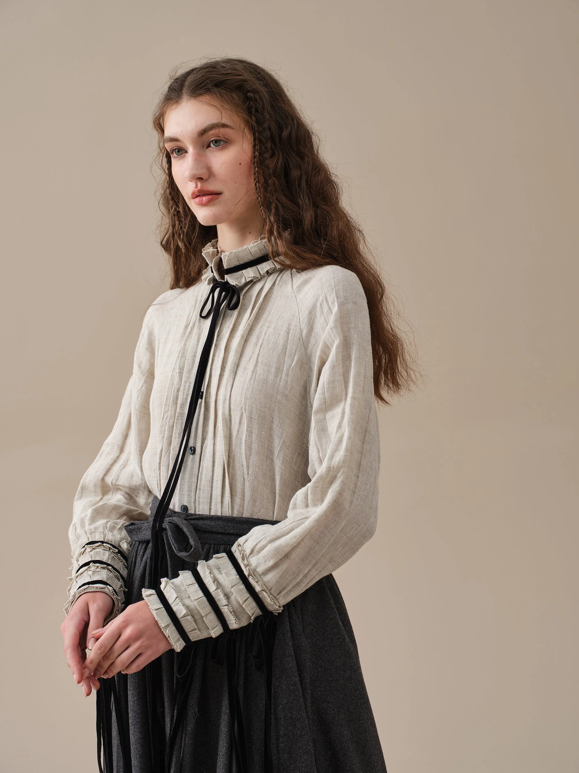 Ronan 19|longsleeved linen shirt - Image 12