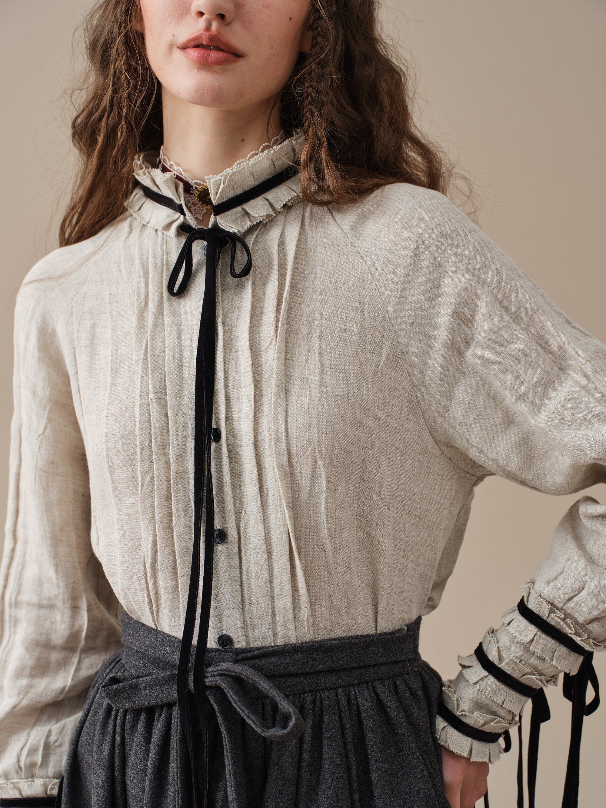 Ronan 19|longsleeved linen shirt - Image 3
