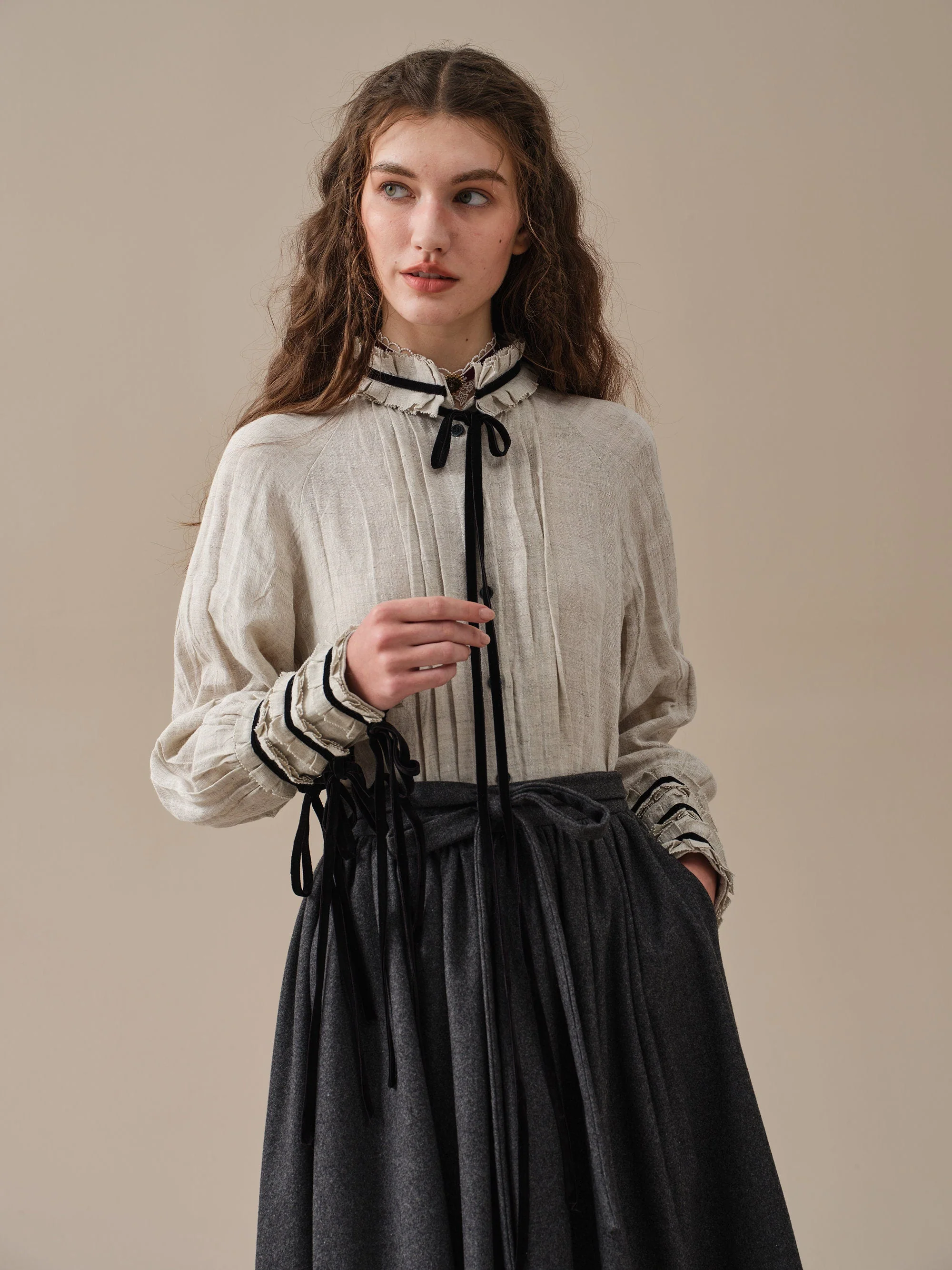 Ronan 19|longsleeved linen shirt - Image 5