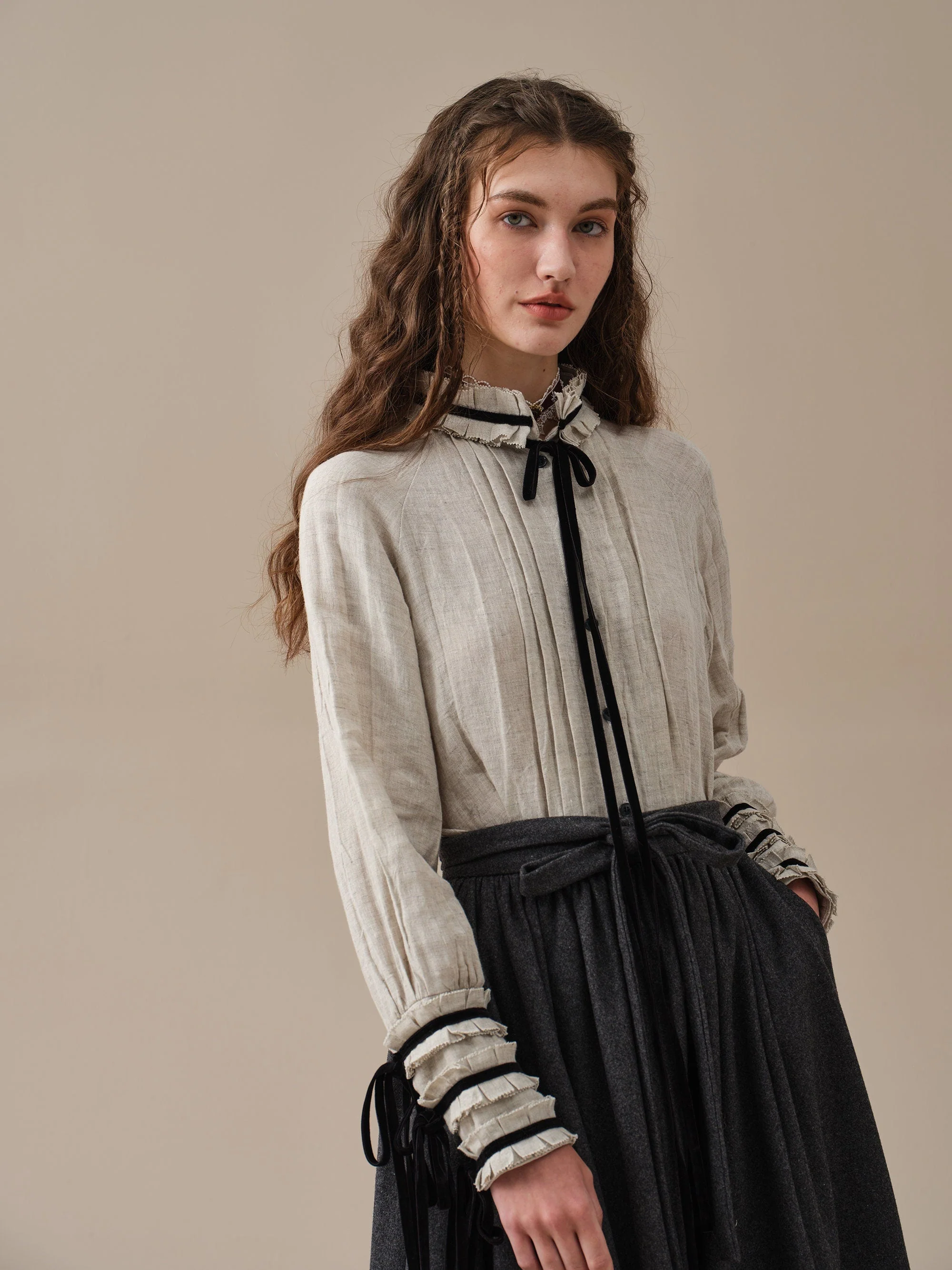 Ronan 19|longsleeved linen shirt - Image 9