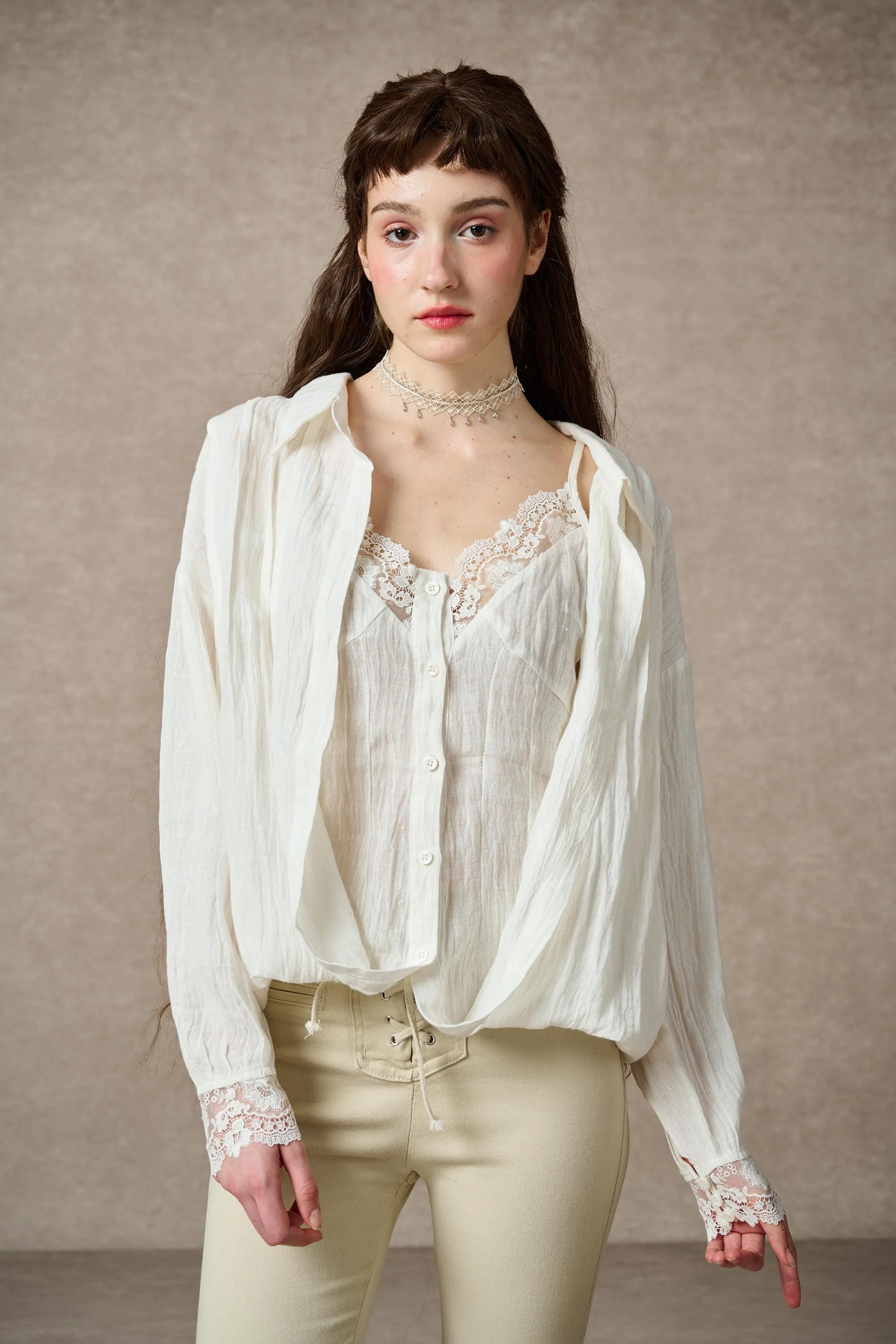 Tiffany 16 |Linen Layers Shirt - Image 4