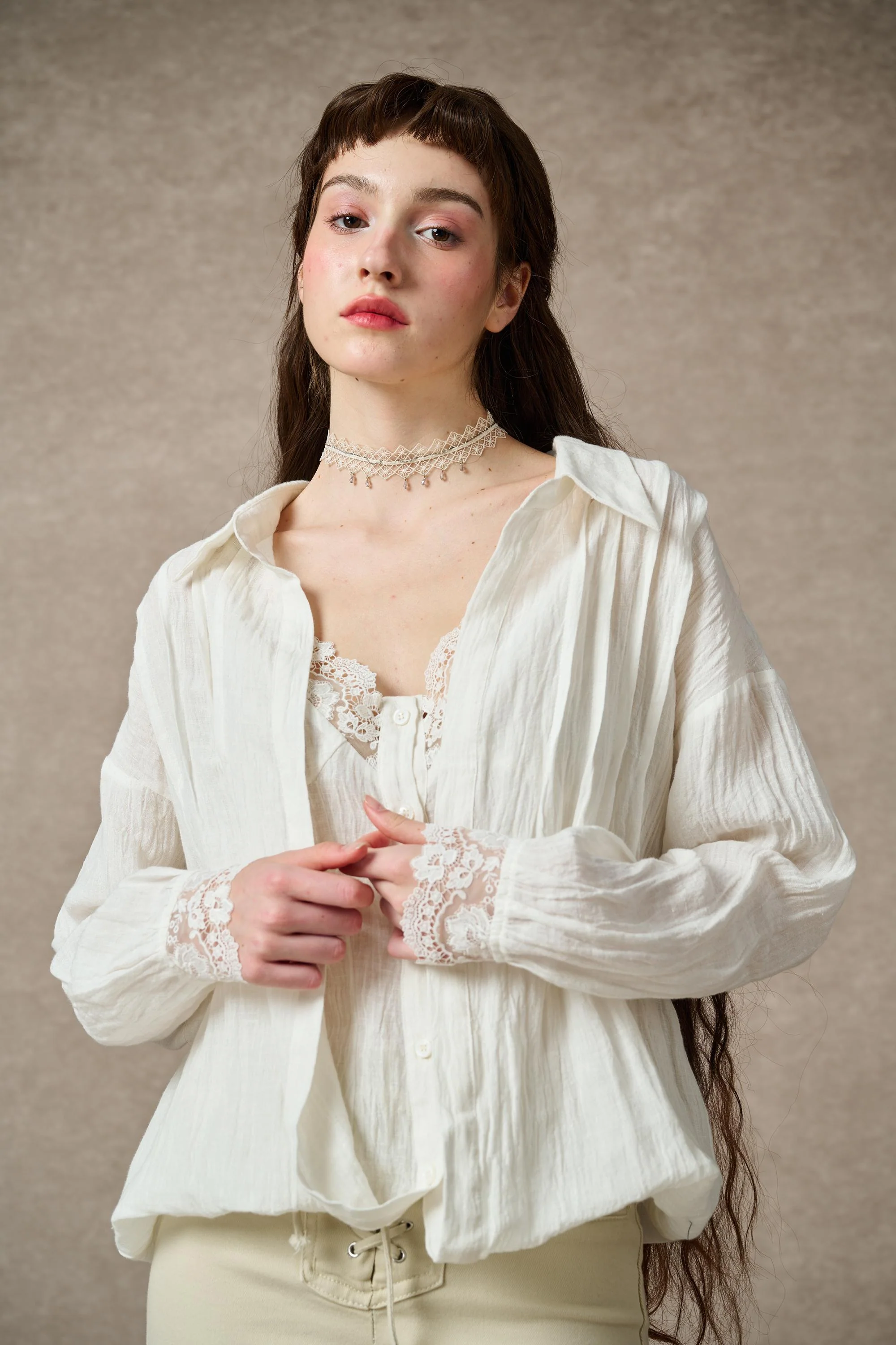Tiffany 16 |Linen Layers Shirt - Image 5
