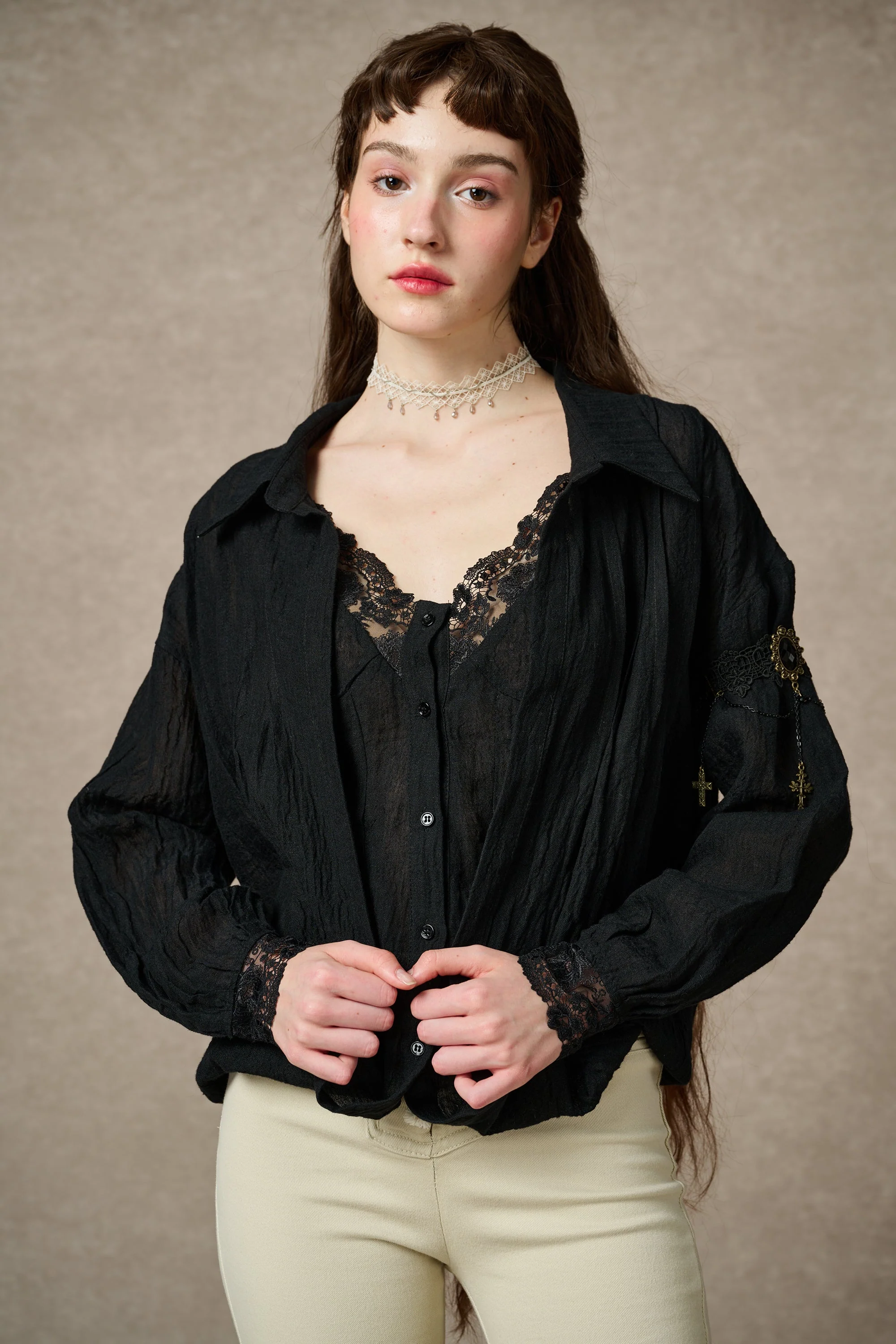 Tiffany 16 |Linen Layers Shirt - Image 7
