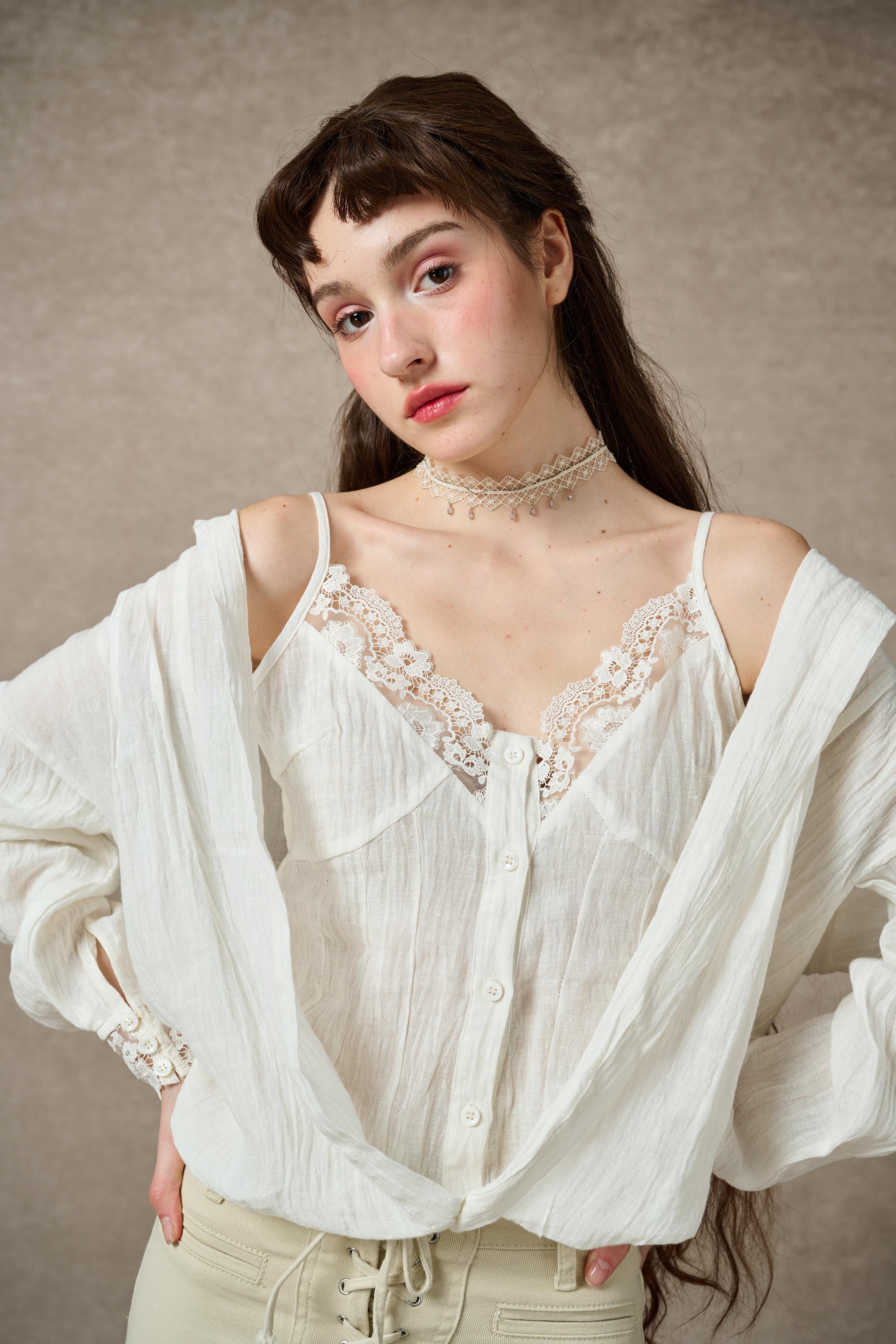 Tiffany 16 |Linen Layers Shirt - Image 9