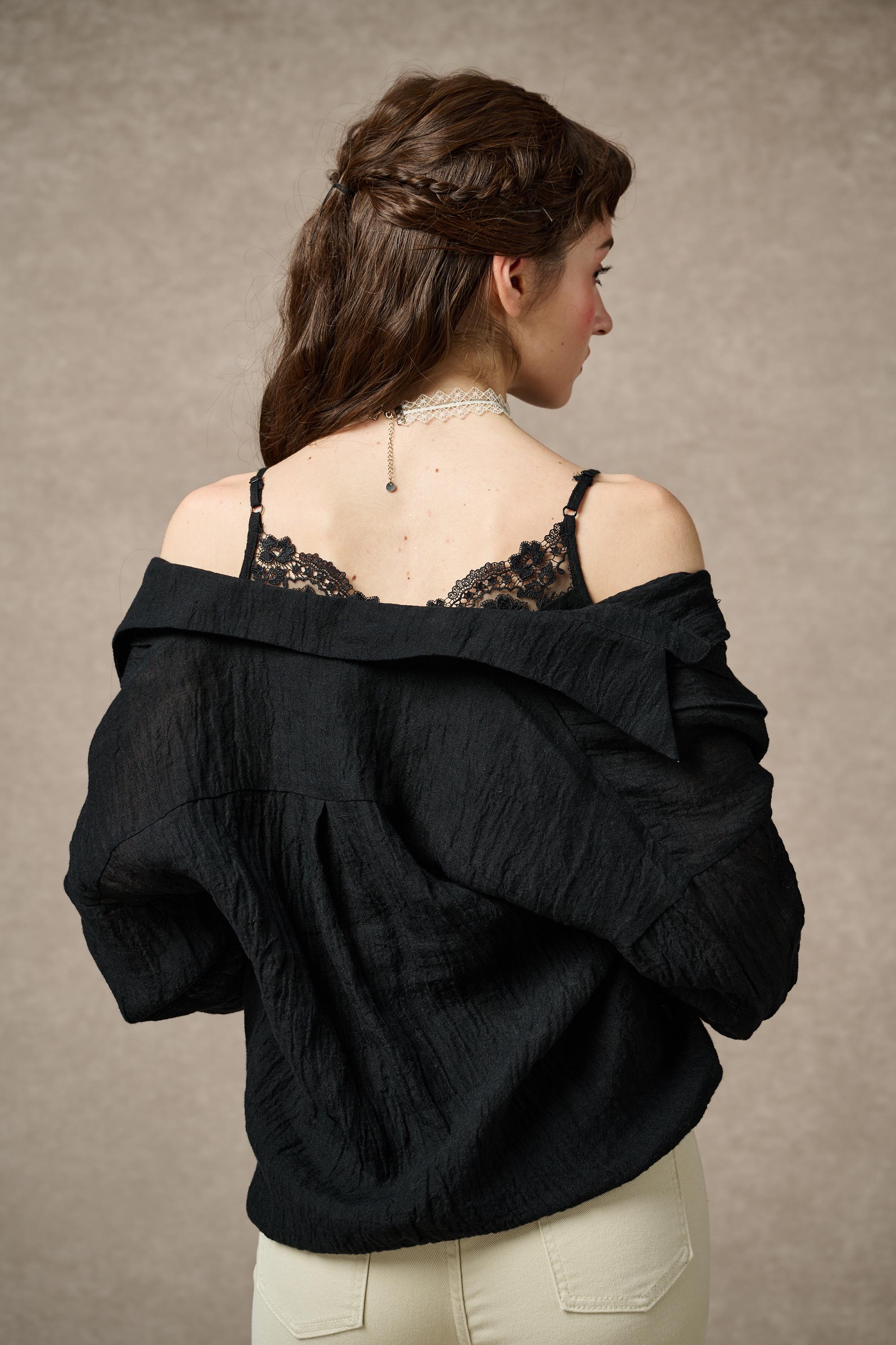 Tiffany 16 |Linen Layers Shirt - Image 6