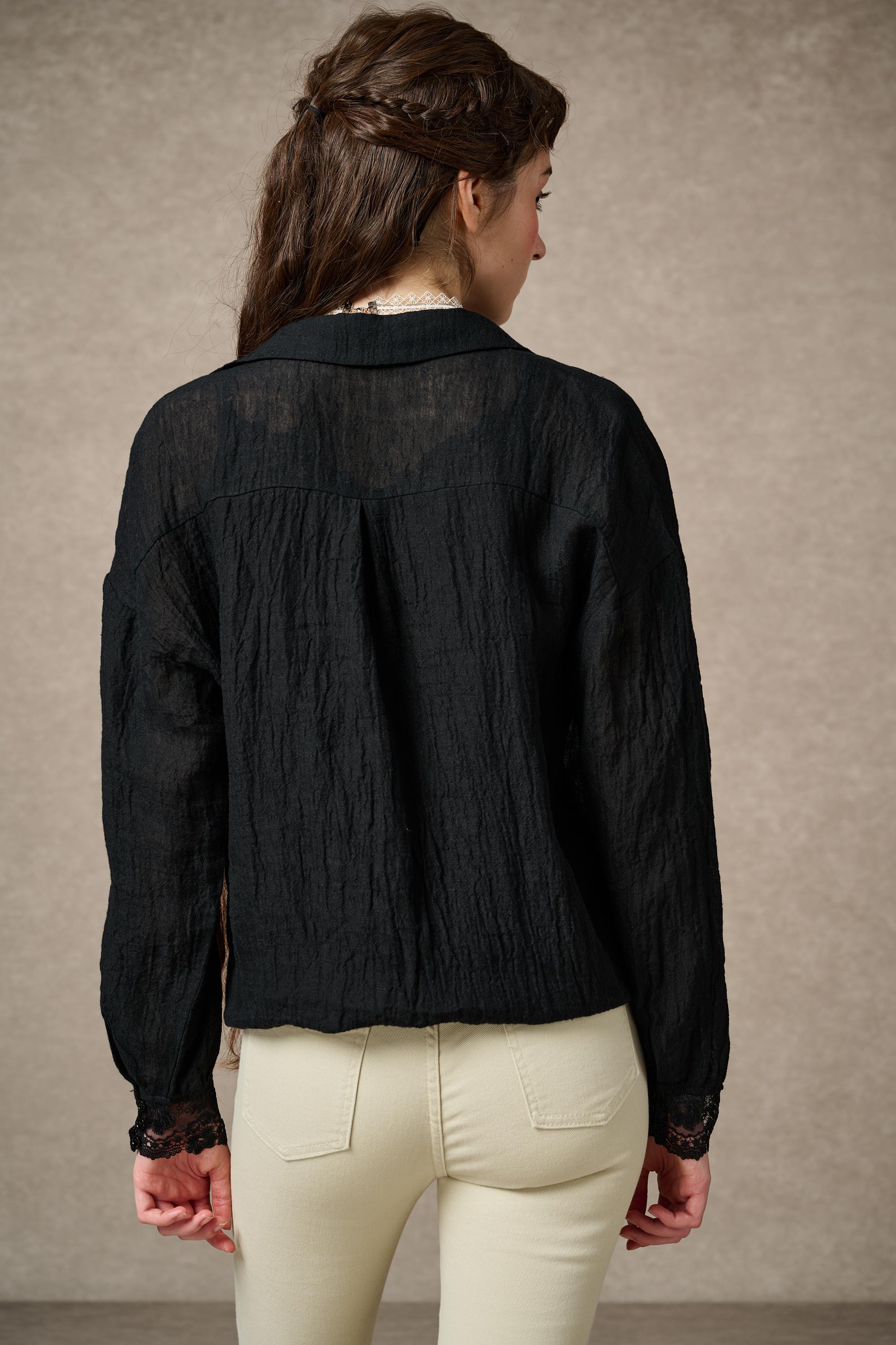 Tiffany 16 |Linen Layers Shirt - Image 7