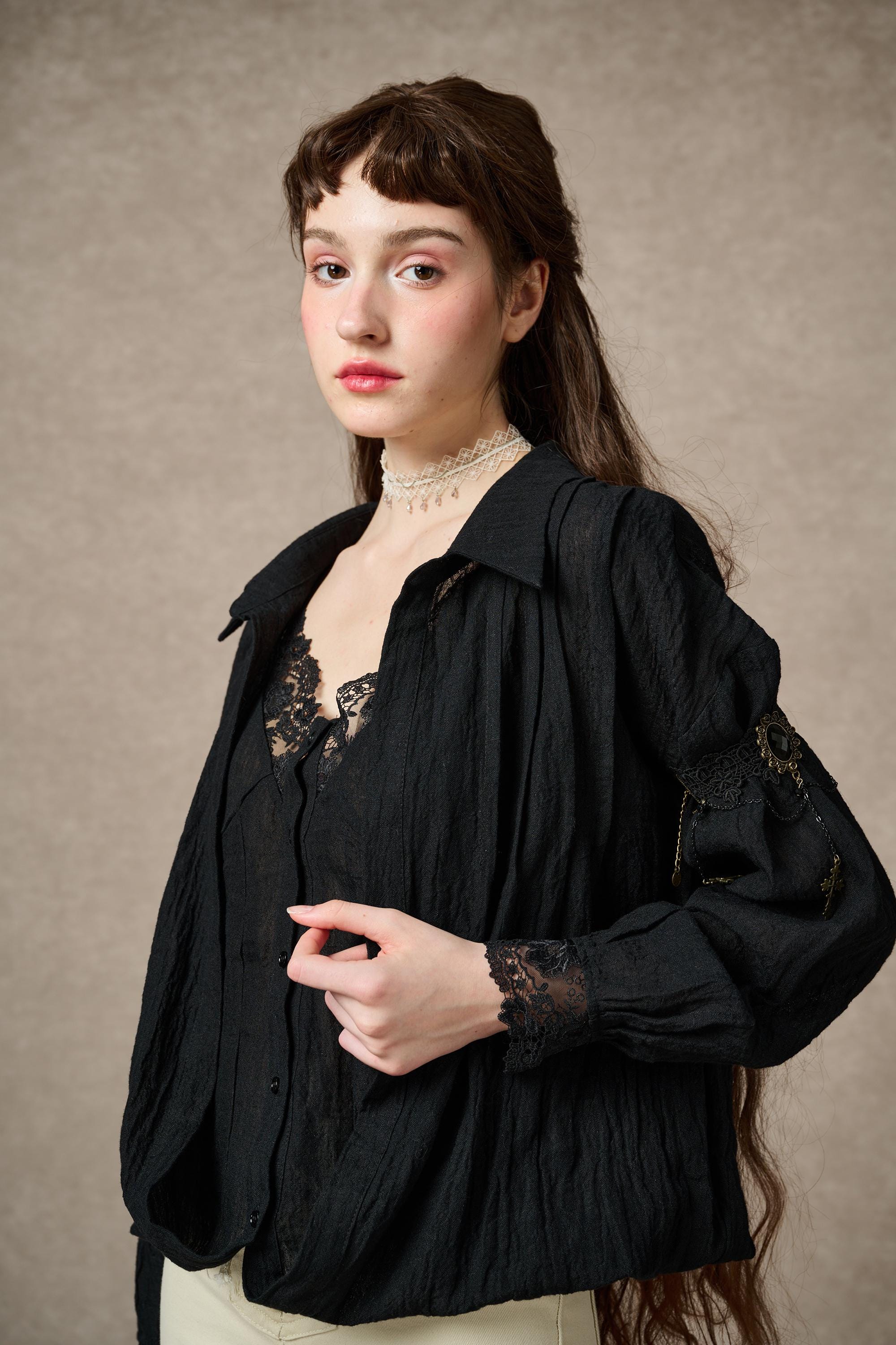 Tiffany 16 |Linen Layers Shirt - Image 9