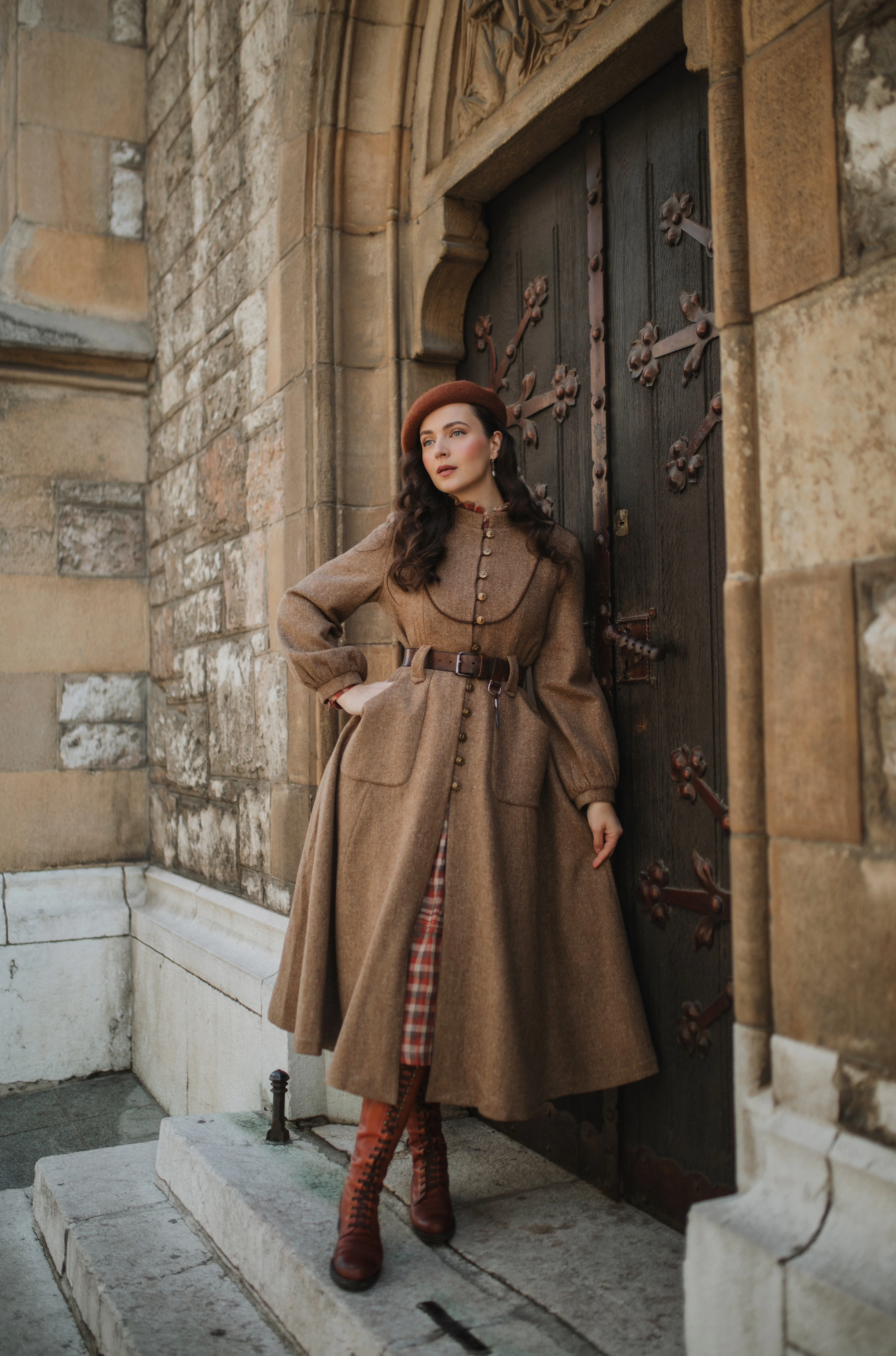 Margaret 25|100% wool buttoned down coat - Image 17
