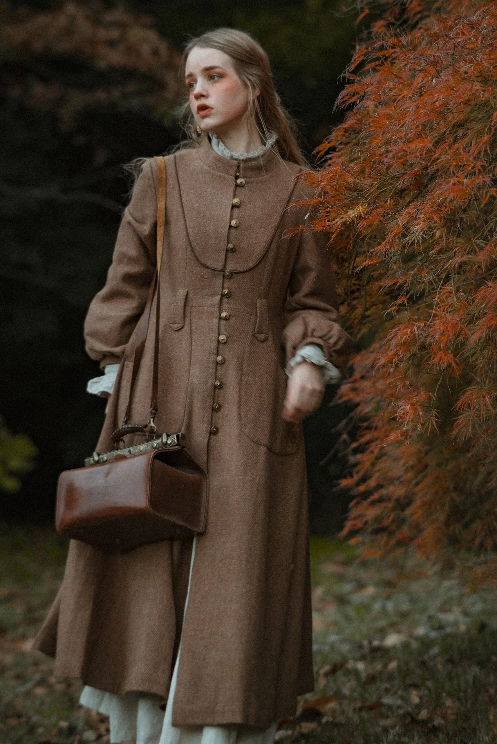 Margaret 25|100% wool buttoned down coat - Image 18
