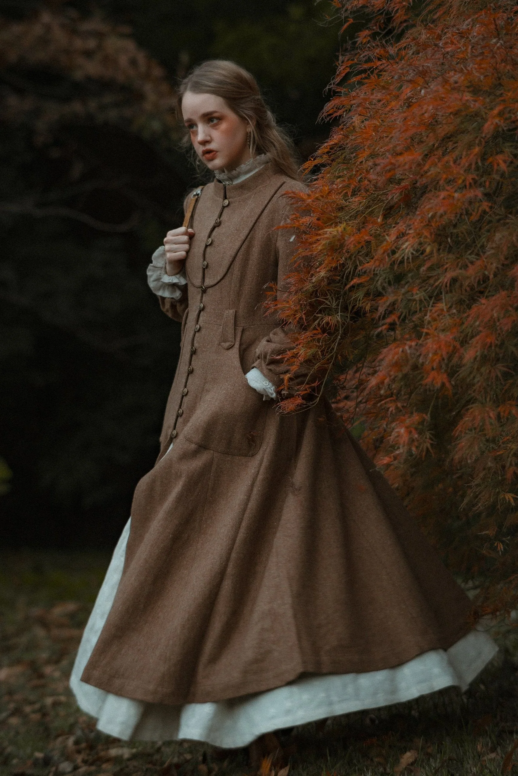 Margaret 25|100% wool buttoned down coat - Image 19