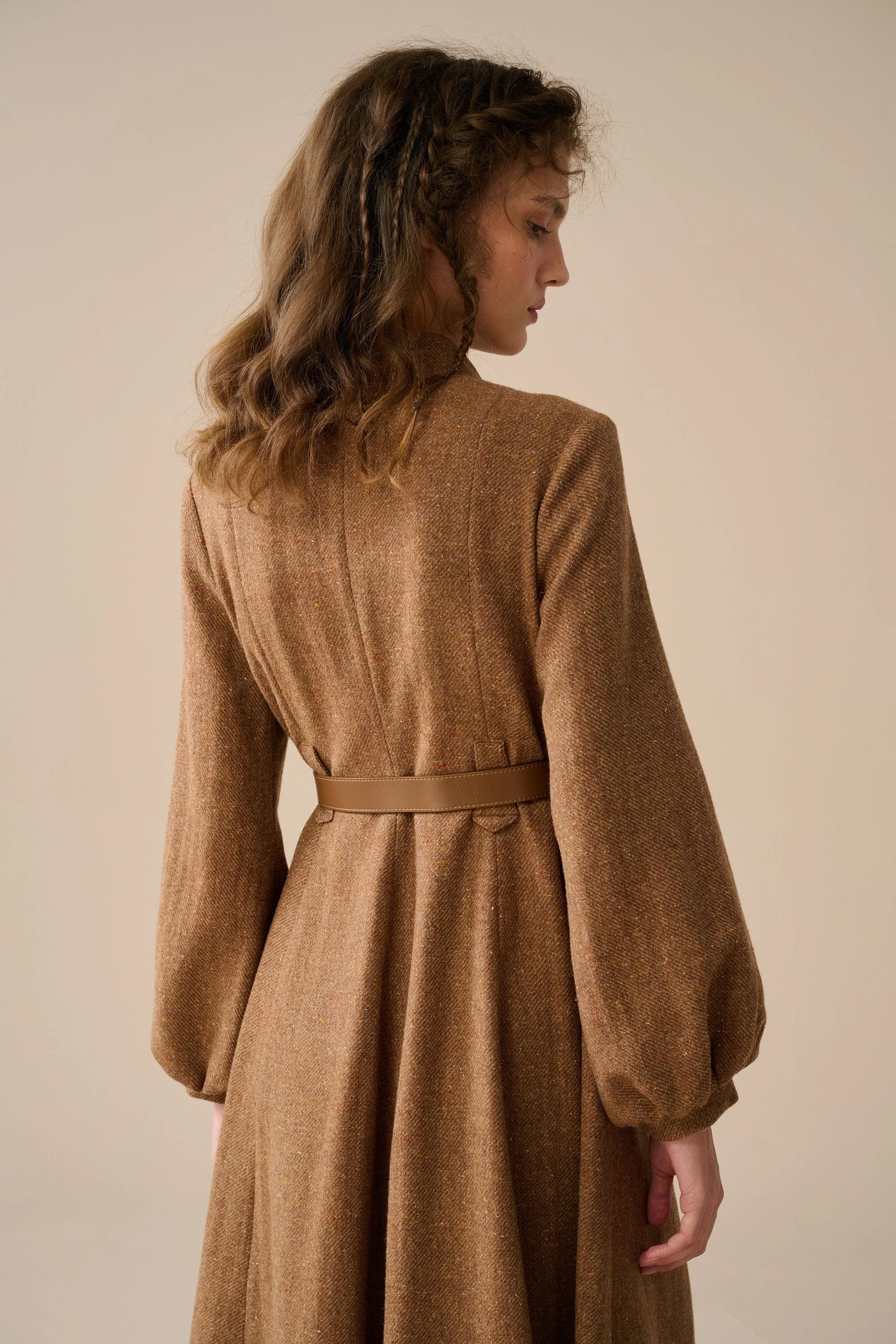 Margaret 25|100% wool buttoned down coat - Image 23