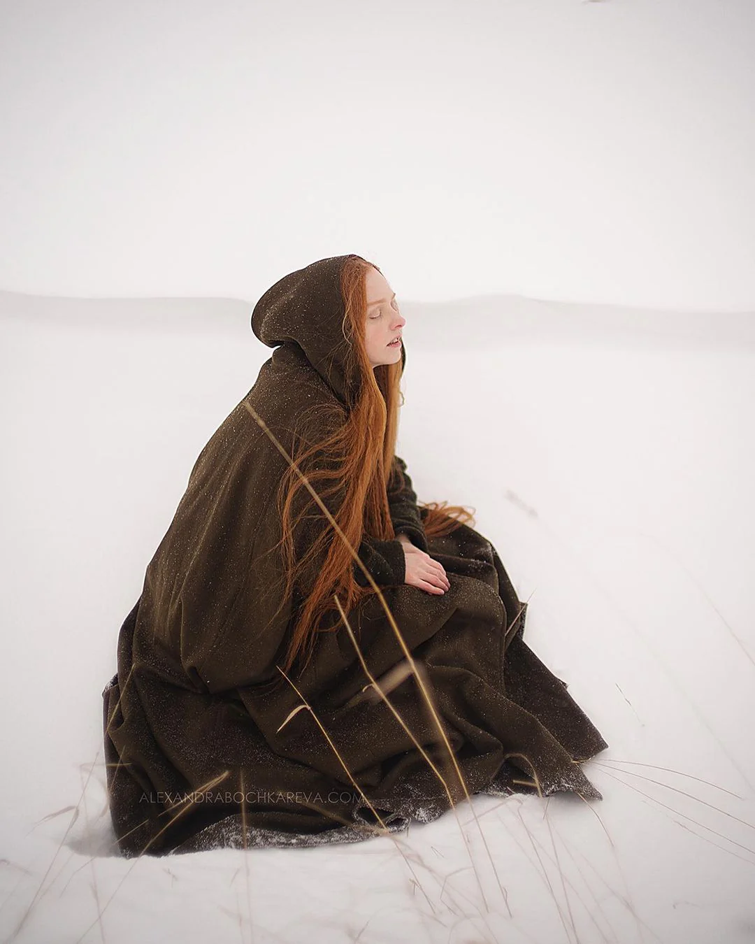 Parini 33 | Maxi Hooded wool cloak coat - Image 30