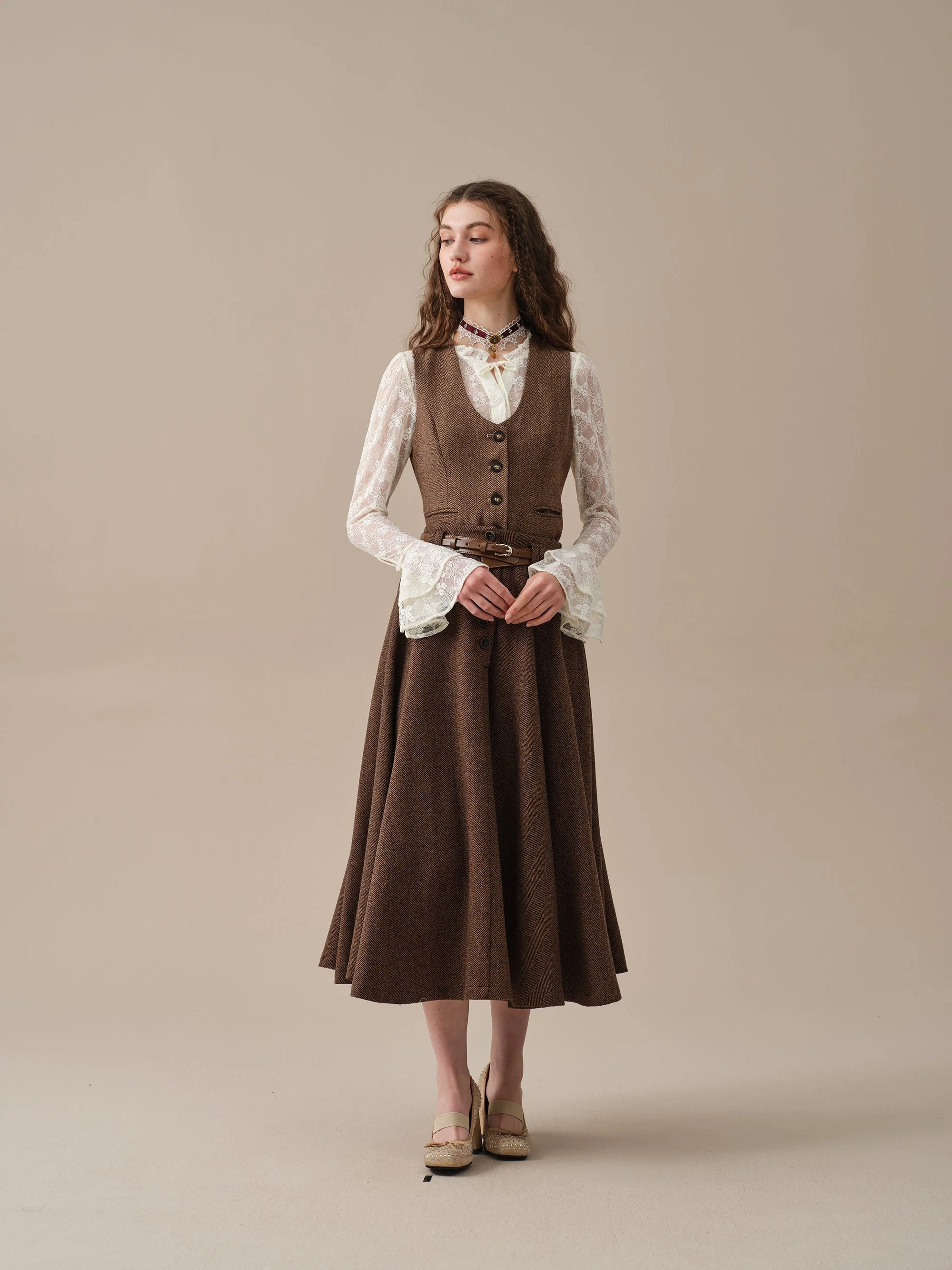 Norma 16 | Front buttoned wool skirt - Image 15