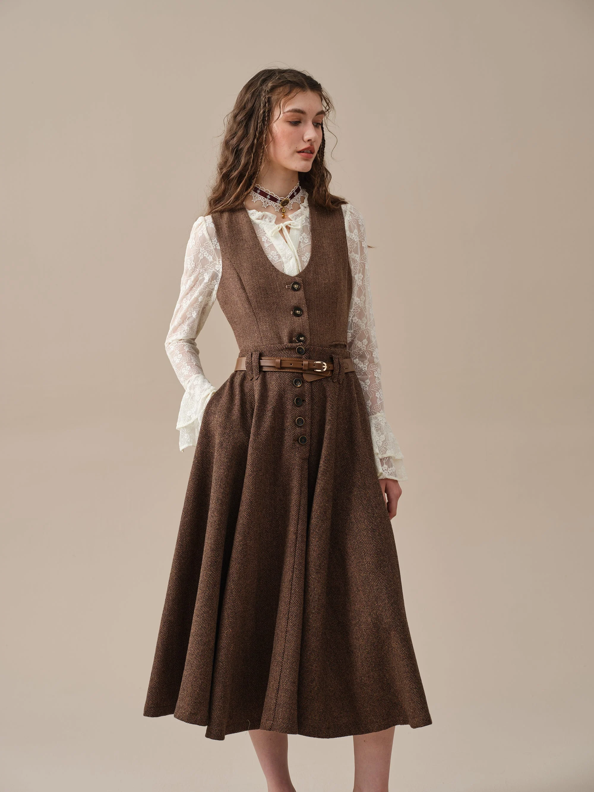 Norma 16 | Front buttoned wool skirt - Image 17