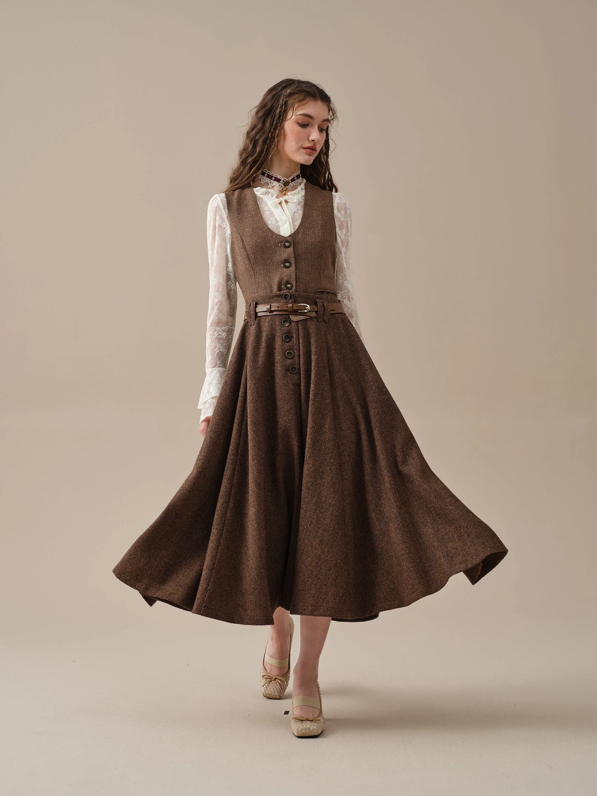 Norma 16 | Front buttoned wool skirt - Image 18