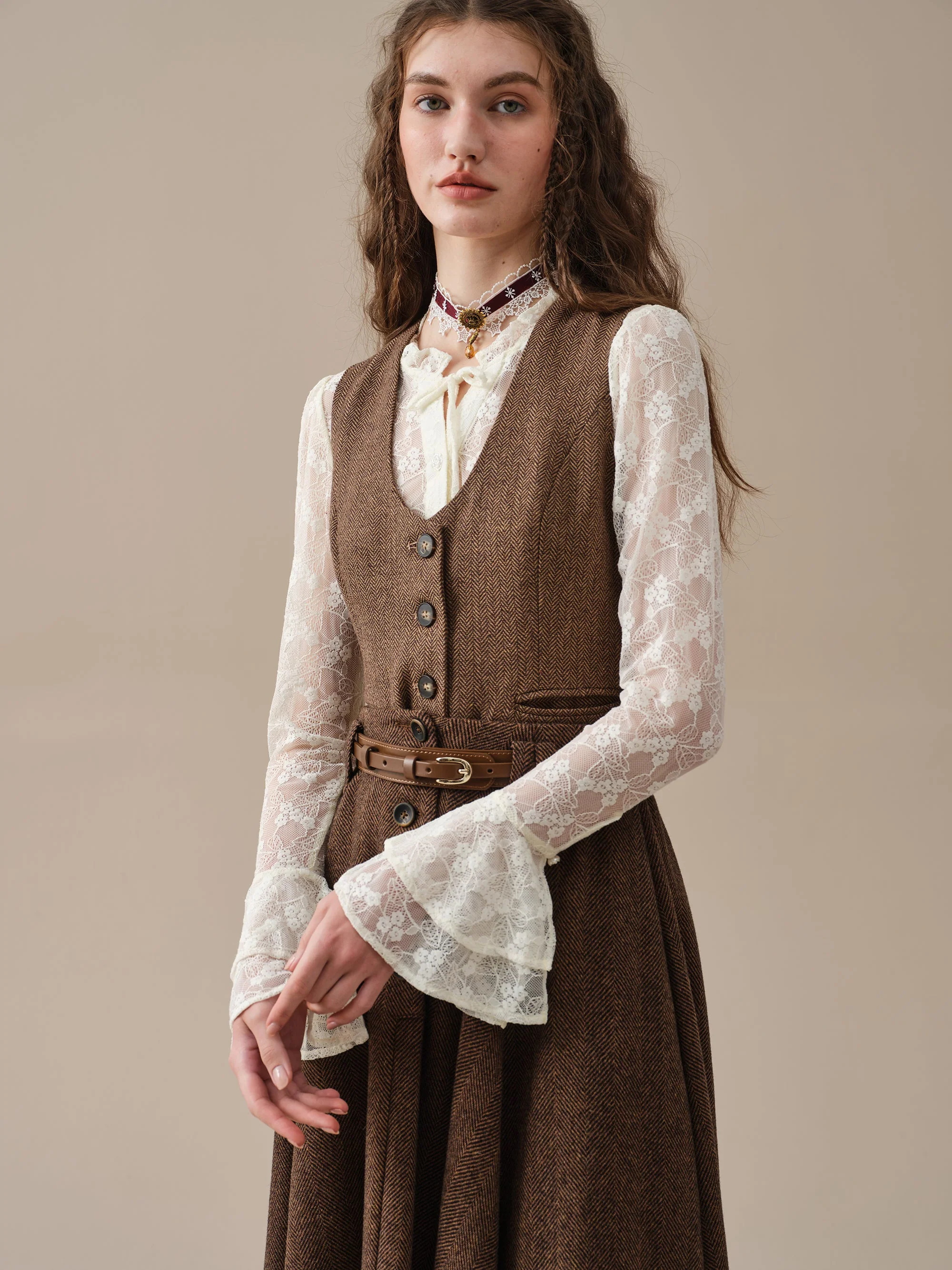 Norma 16 | Front buttoned wool skirt - Image 22