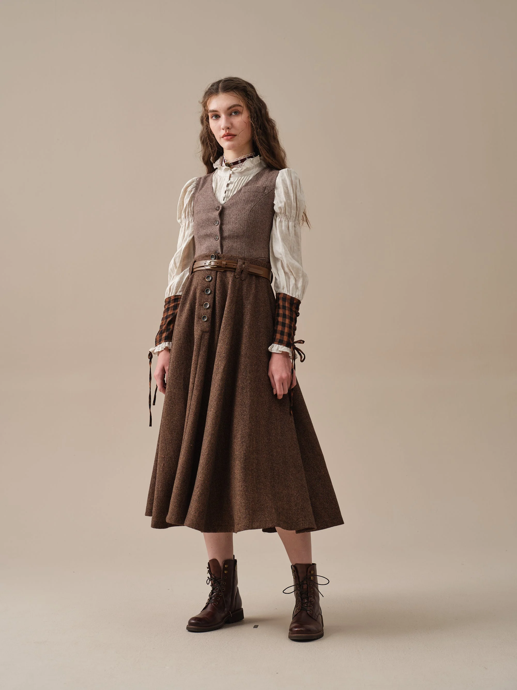 Norma 16 | Front buttoned wool skirt - Image 27