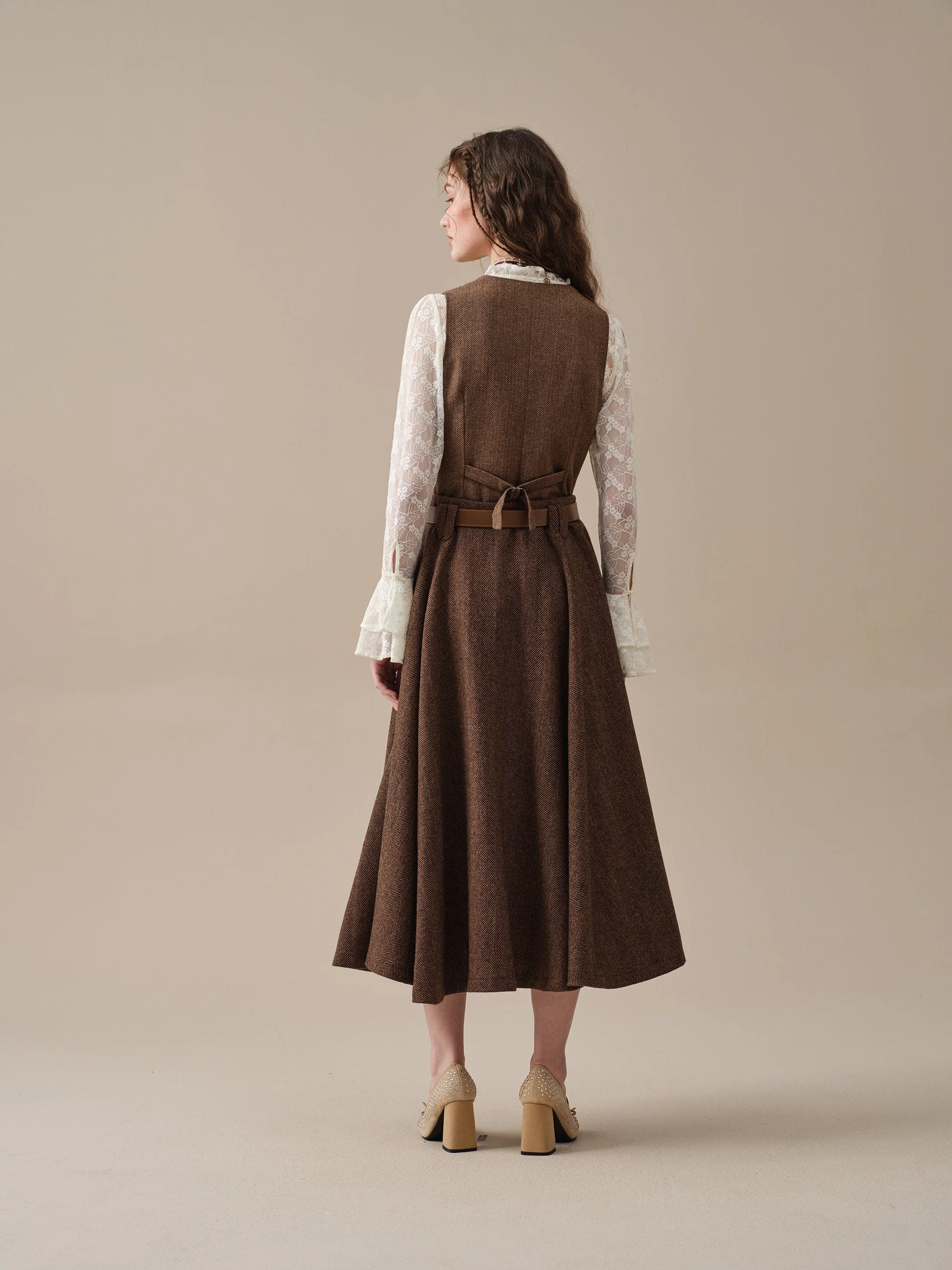 Norma 16 | Front buttoned wool skirt - Image 9