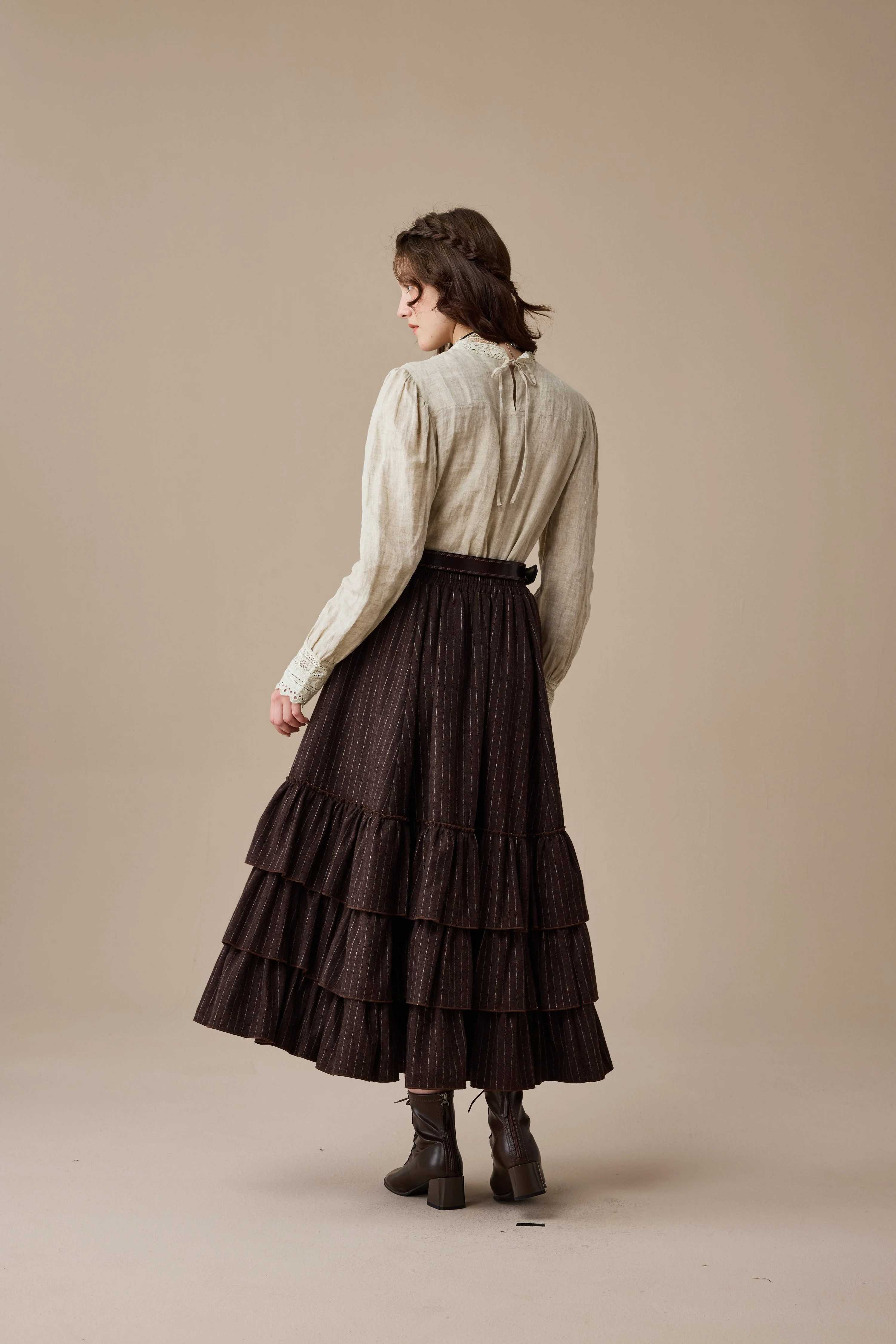Minna 21 | Edward Linen Lace Blouse - Image 6