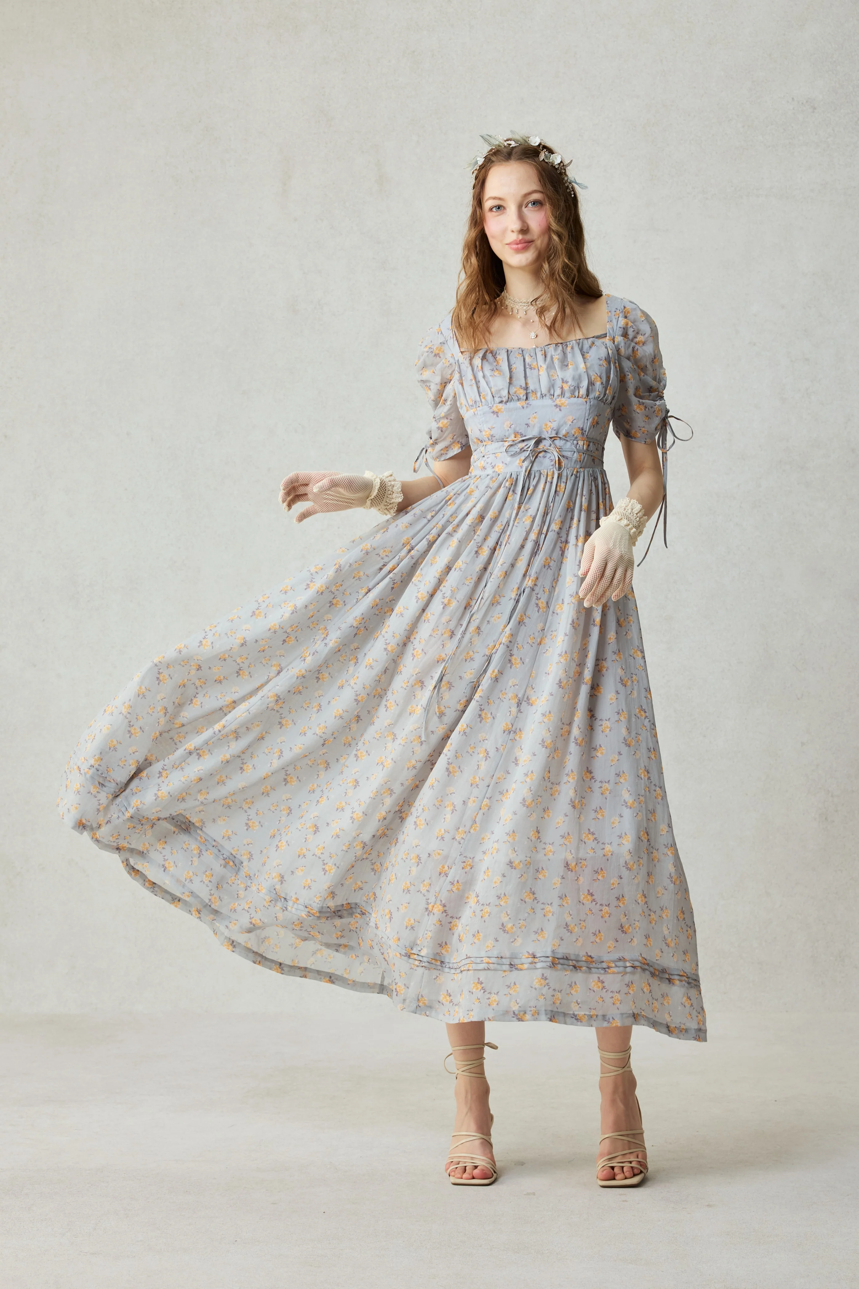 Monette 27 | Corset Linen Dress - Image 30
