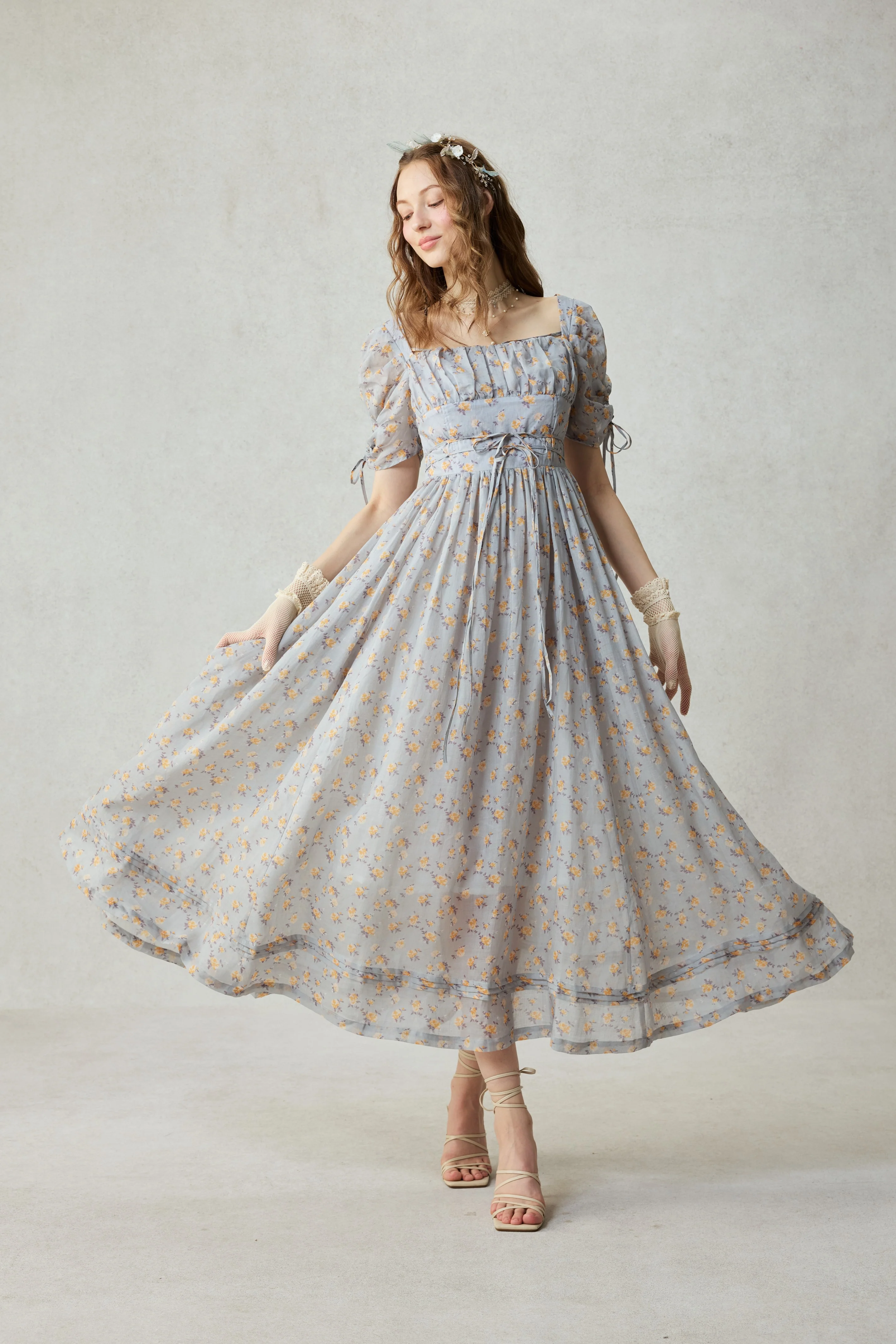 Monette 27 | Corset Linen Dress - Image 6