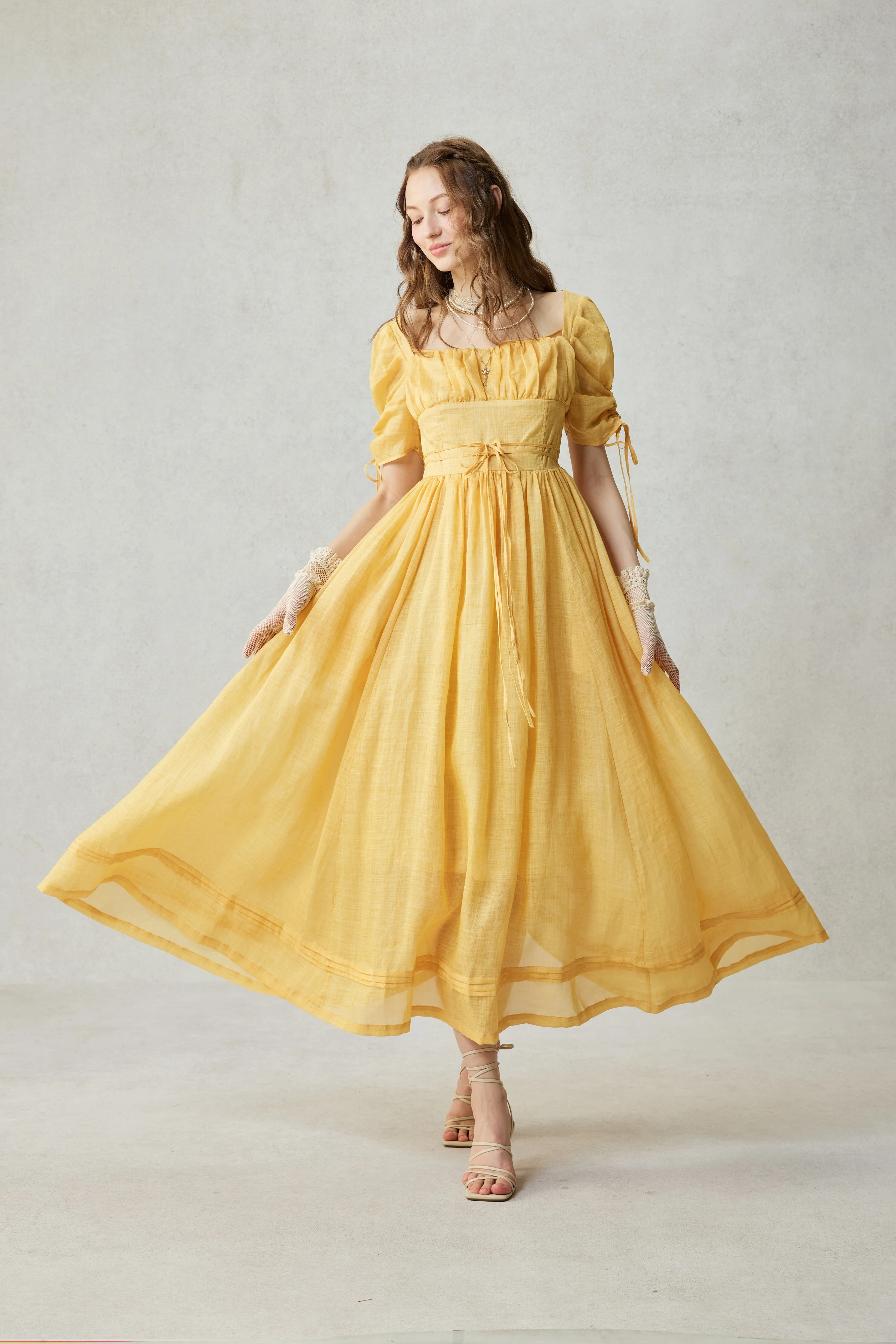 Monette 27 | Corset Linen Dress - Image 2