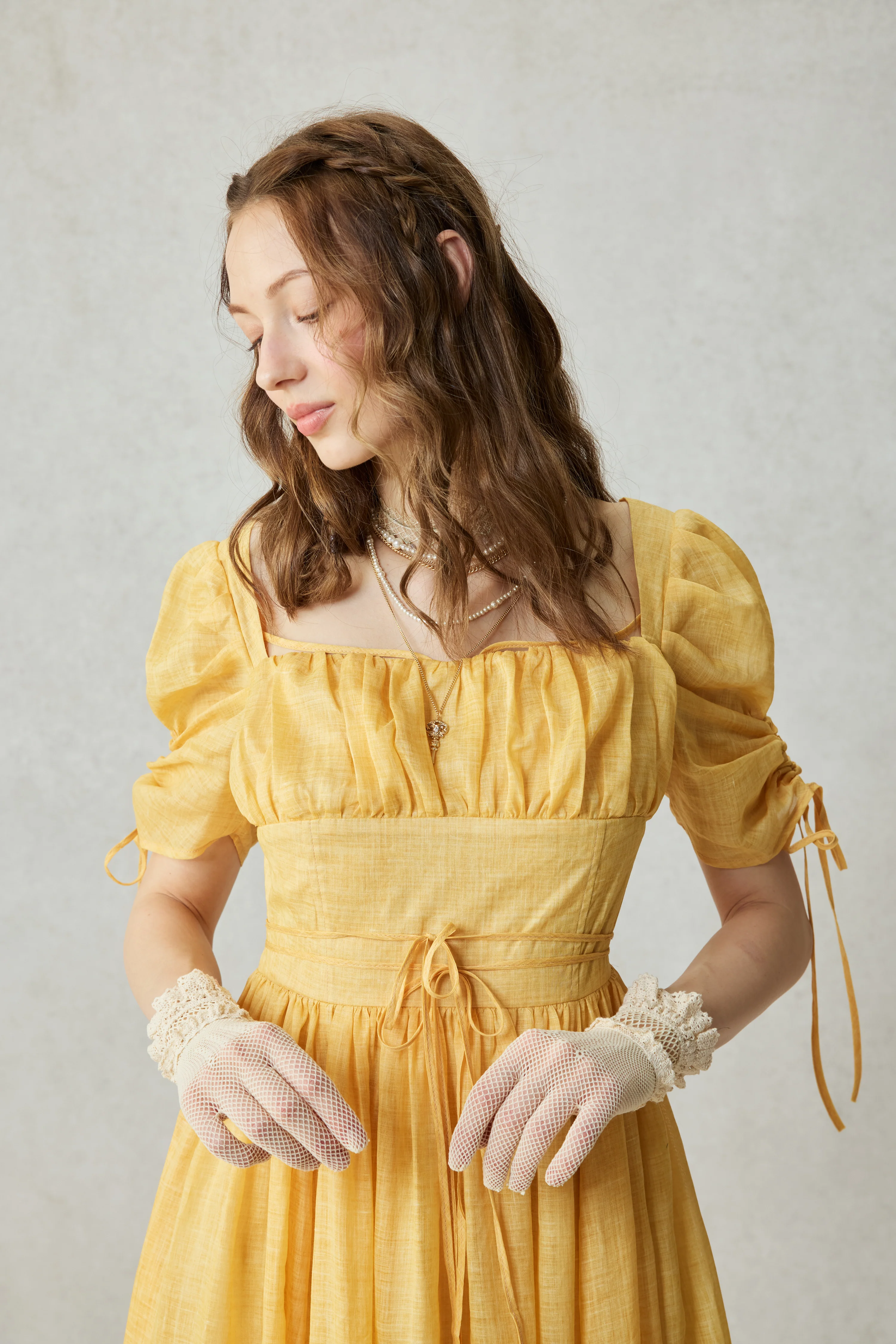 Monette 27 | Corset Linen Dress - Image 3
