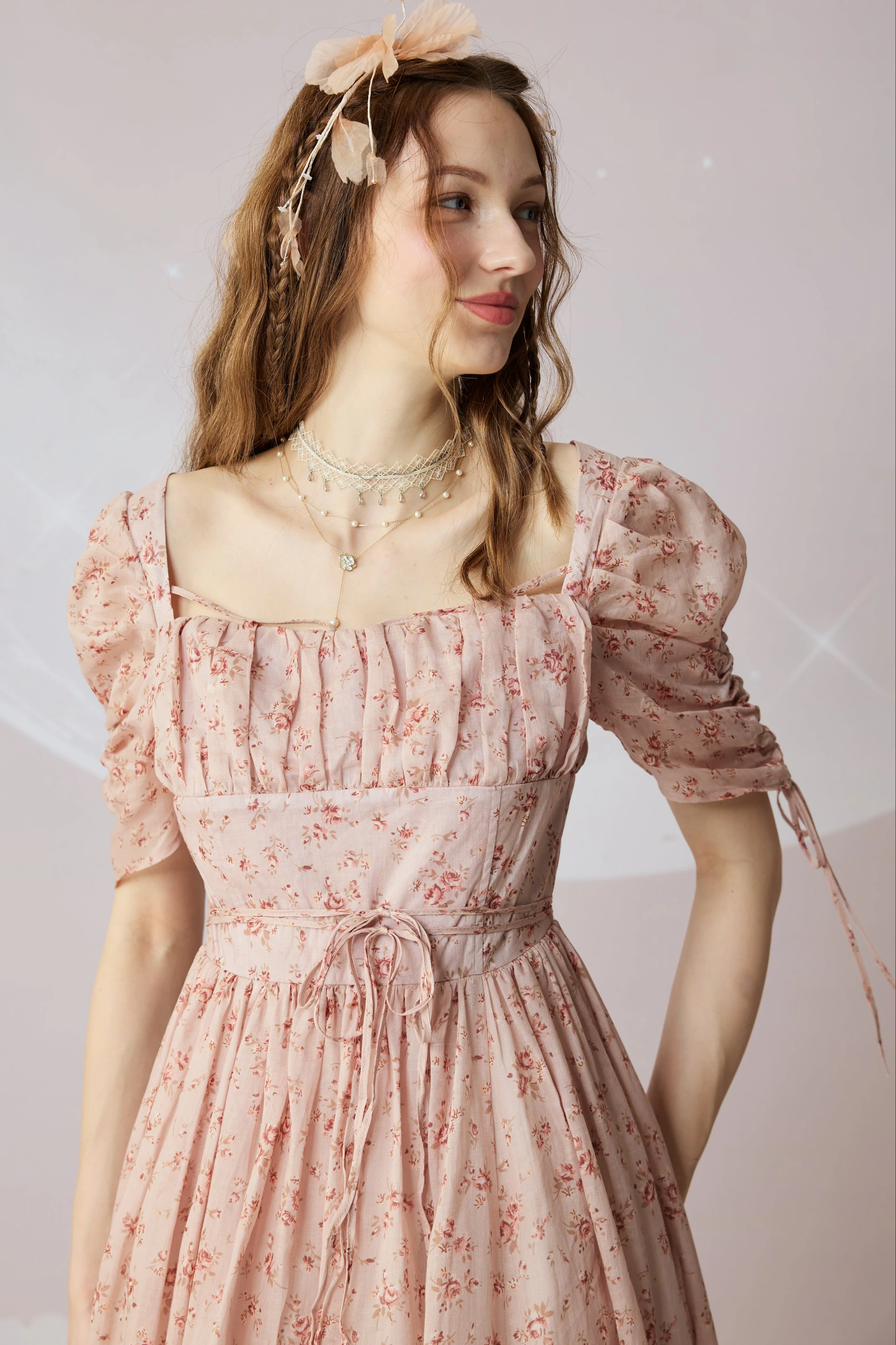 Monette 27 | Corset Linen Dress - Image 9
