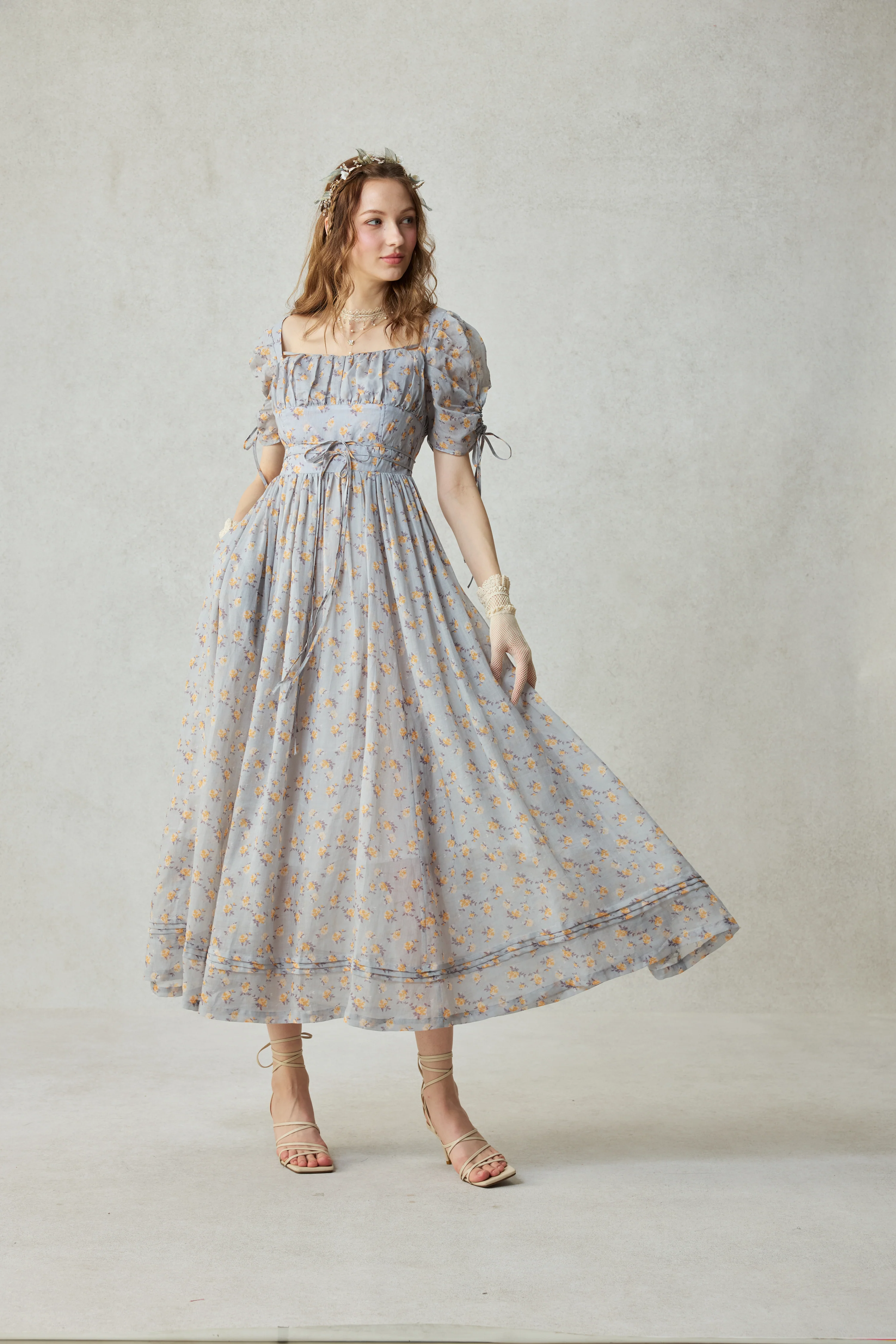 Monette 27 | Corset Linen Dress - Image 33