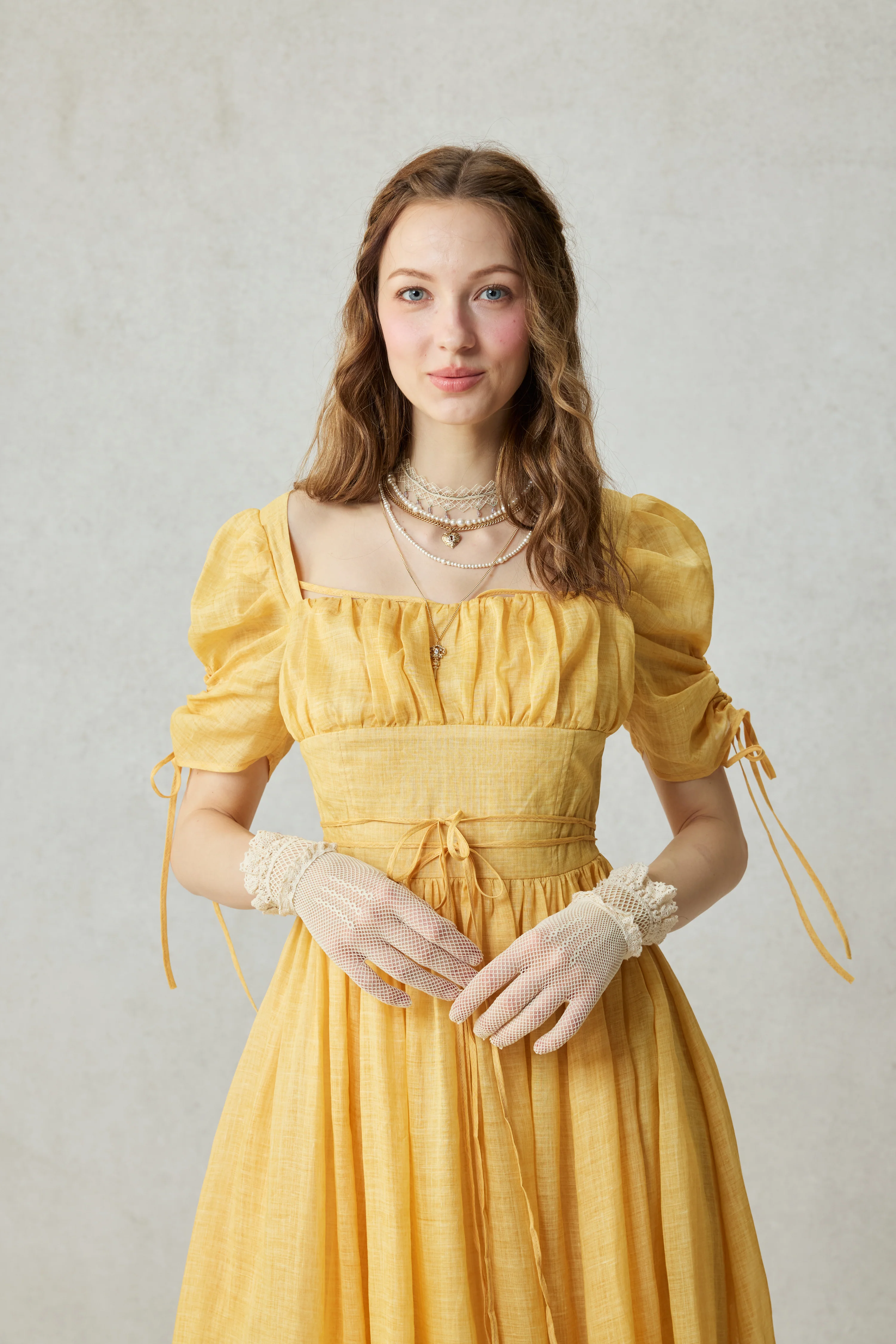 Monette 27 | Corset Linen Dress - Image 12