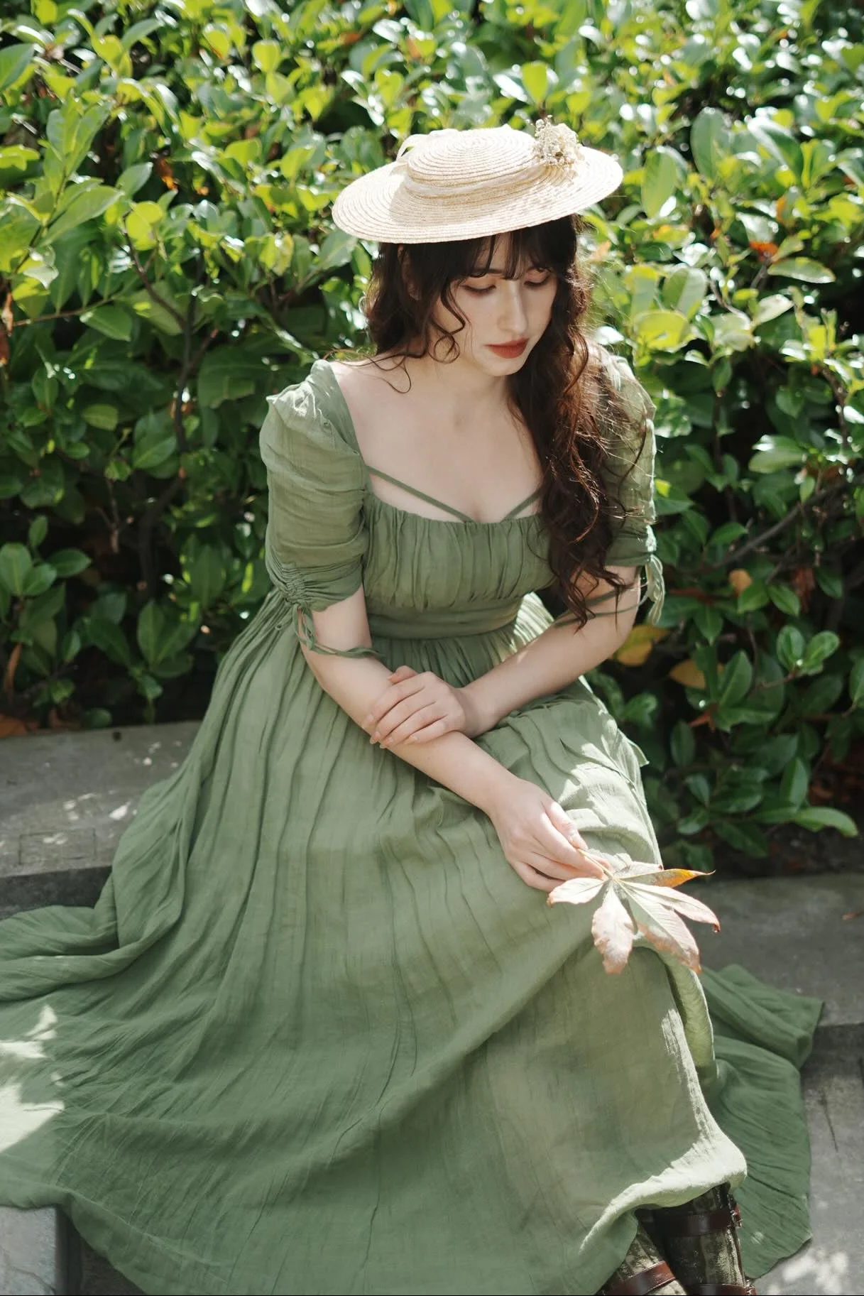 Monette 27 | Corset Linen Dress - Image 17