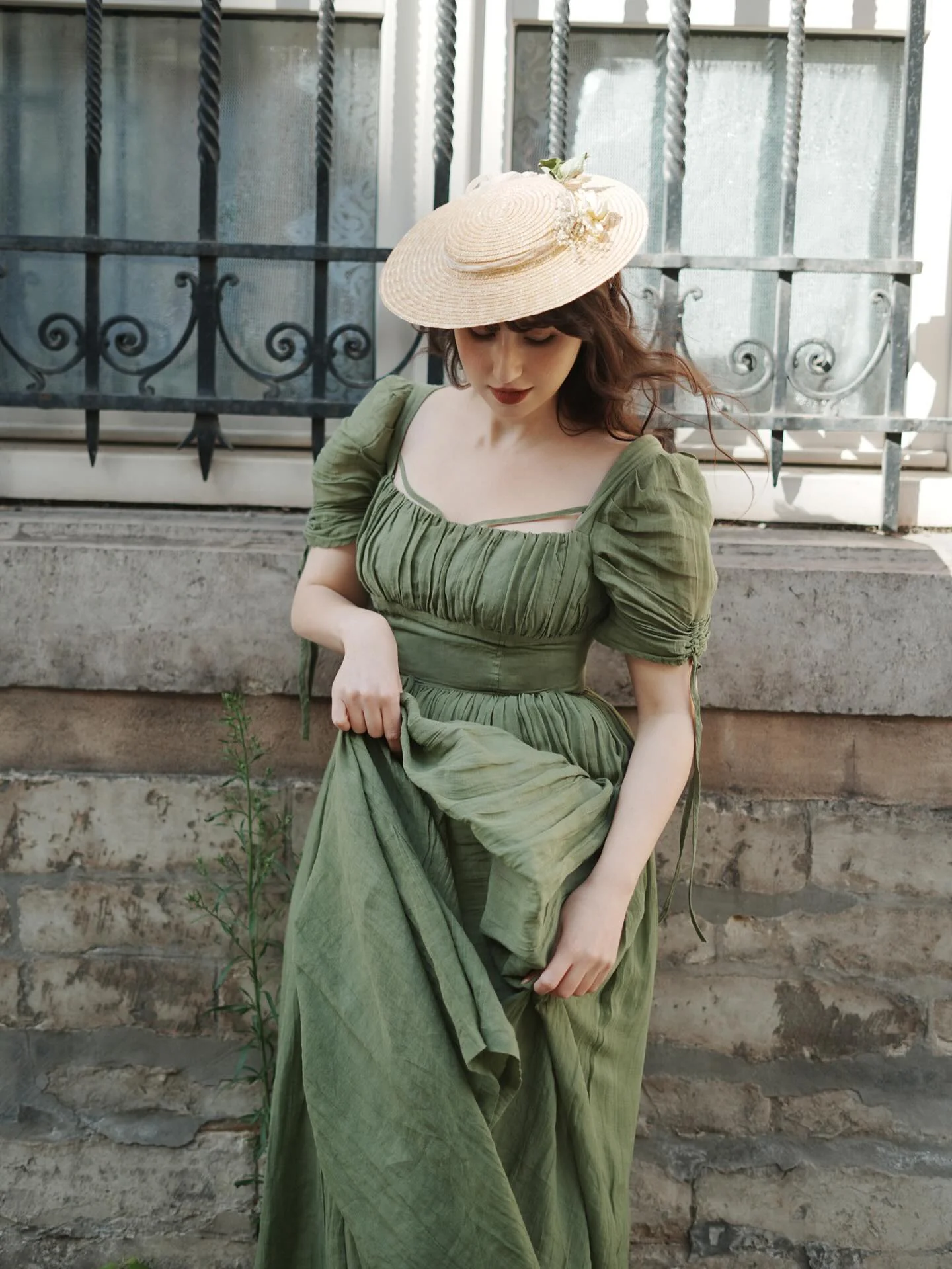 Monette 27 | Corset Linen Dress - Image 18