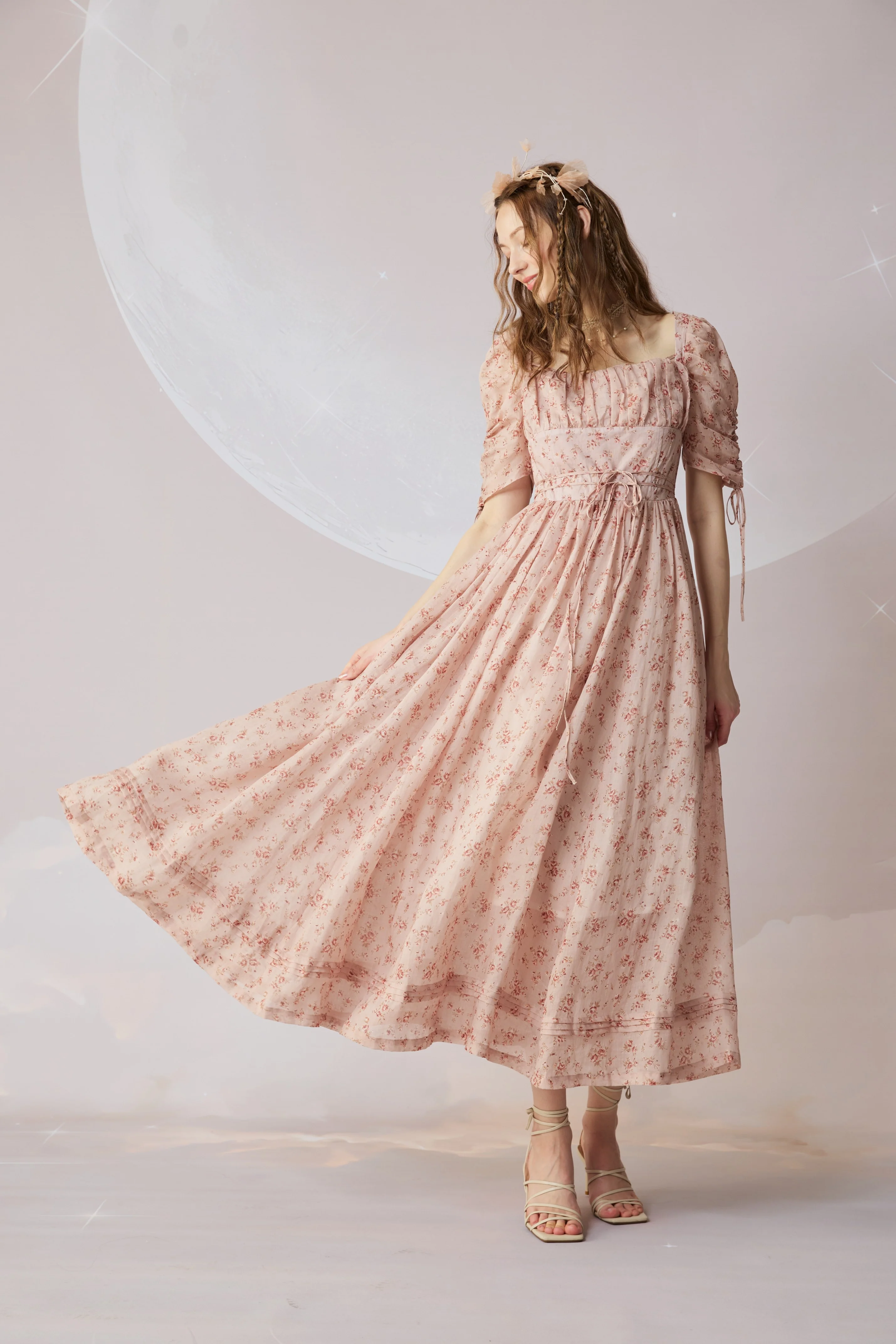 Monette 27 | Corset Linen Dress - Image 8