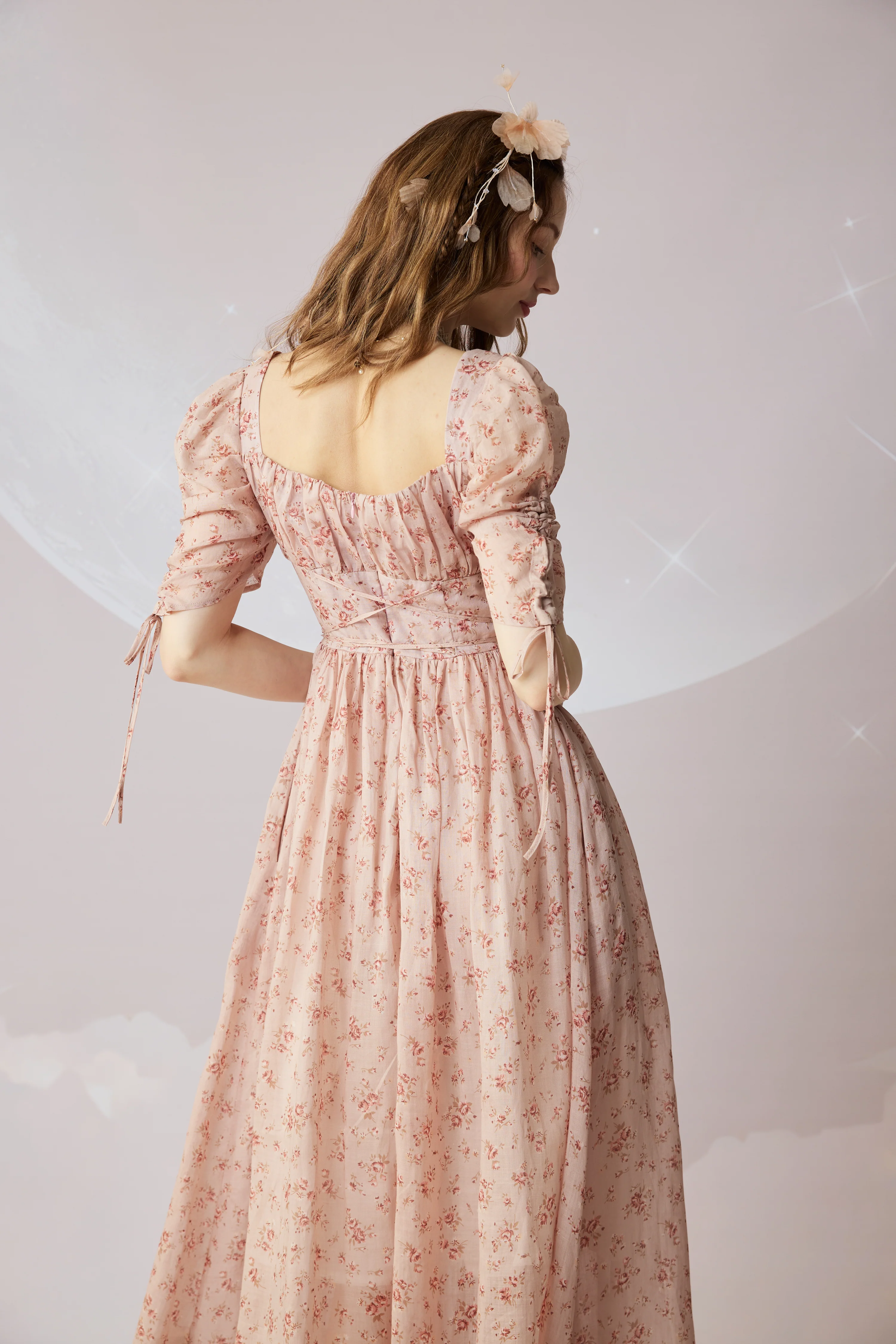 Monette 27 | Corset Linen Dress - Image 6