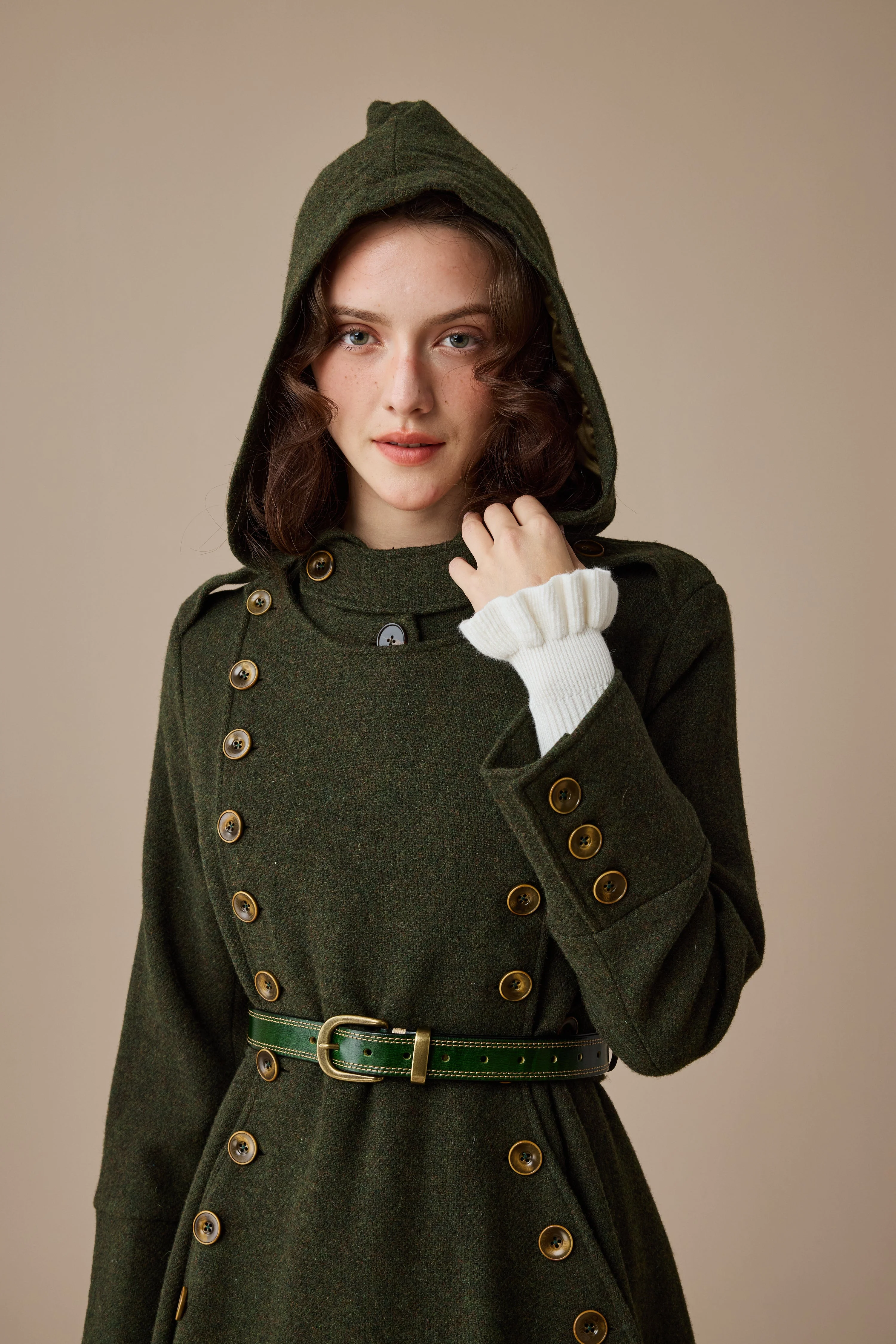 Monica 31 | 100% Wool  Double Breasted Coat - Image 11