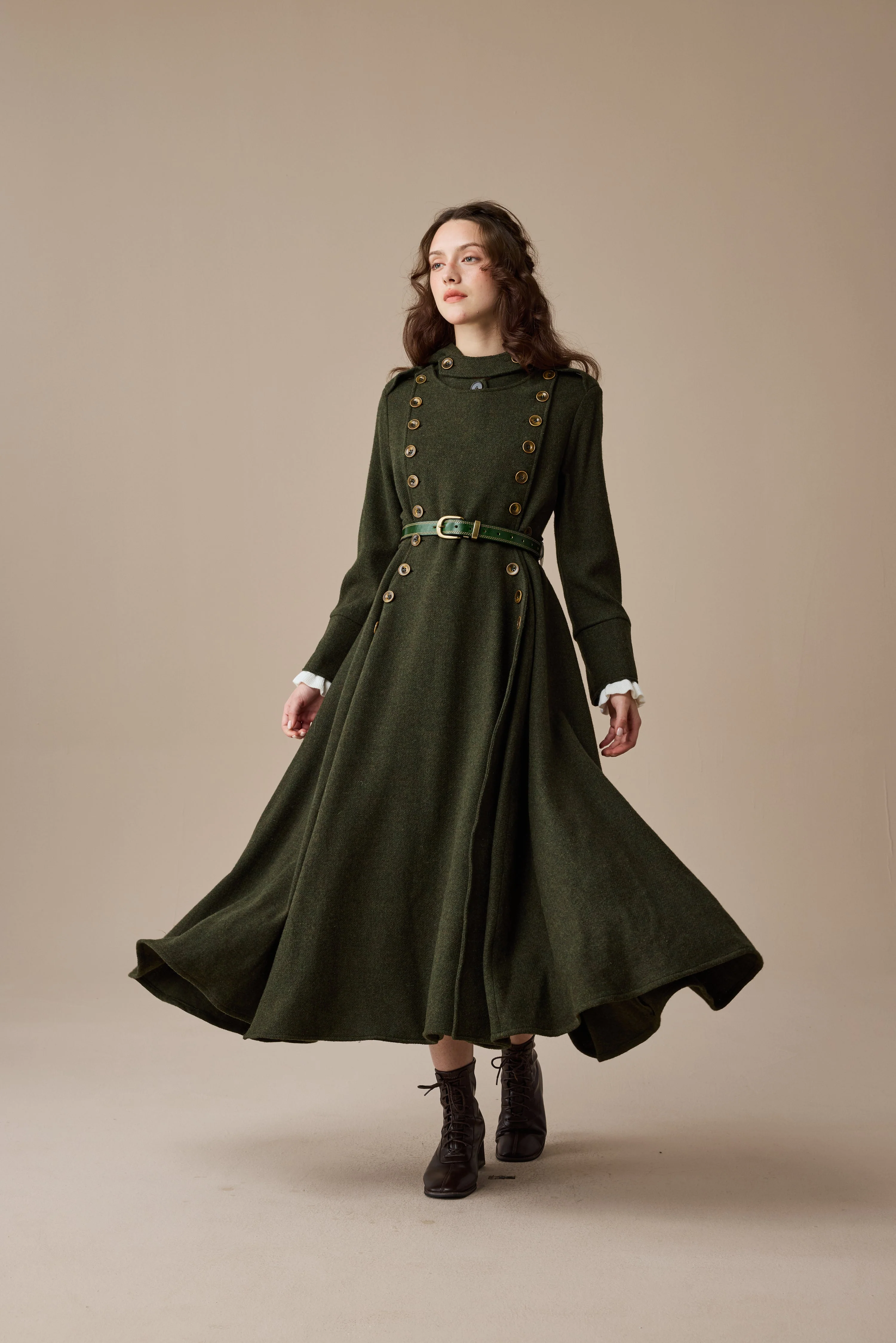 Monica 31 | 100% Wool  Double Breasted Coat - Image 13
