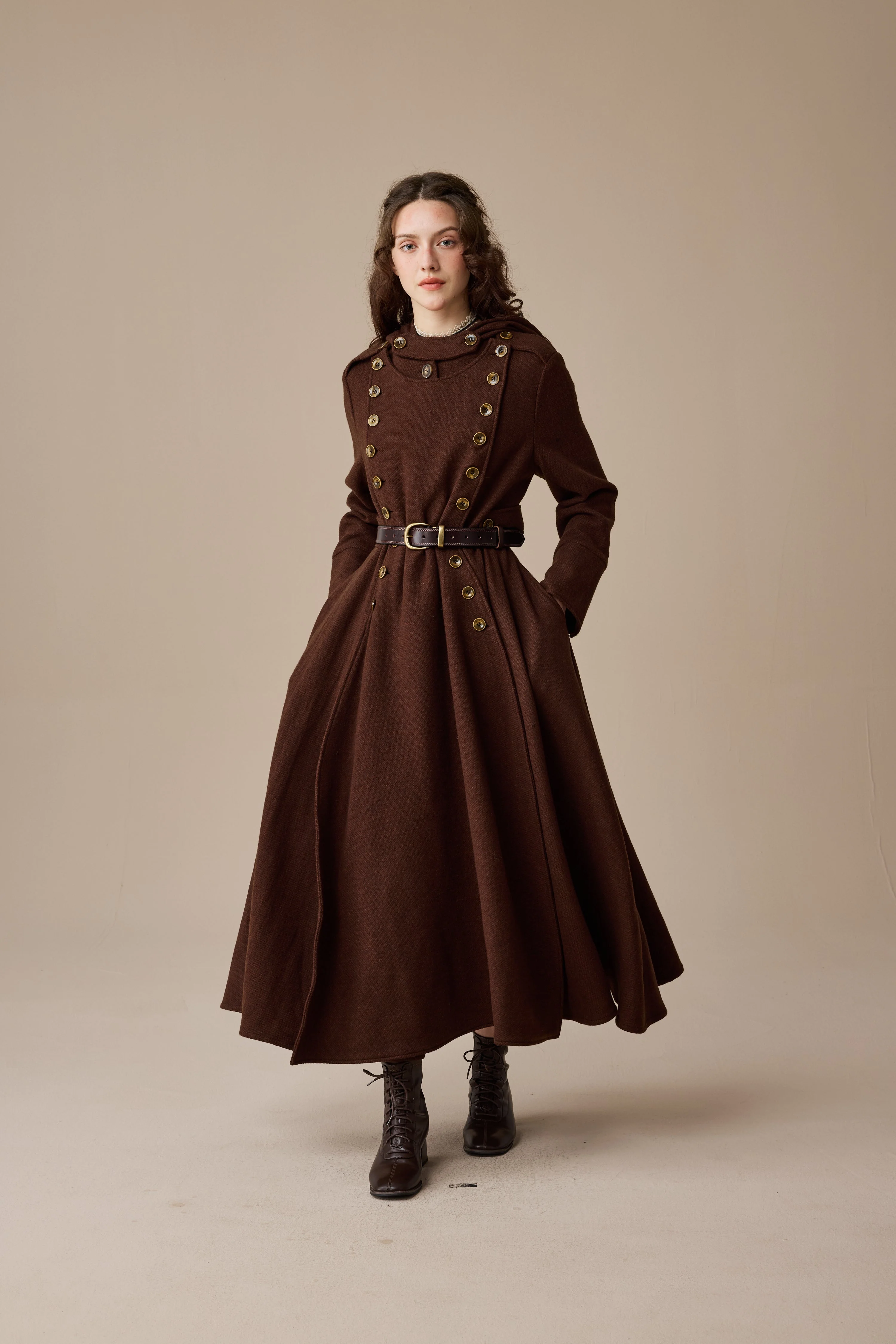 Monica 31 | 100% Wool  Double Breasted Coat - Image 14