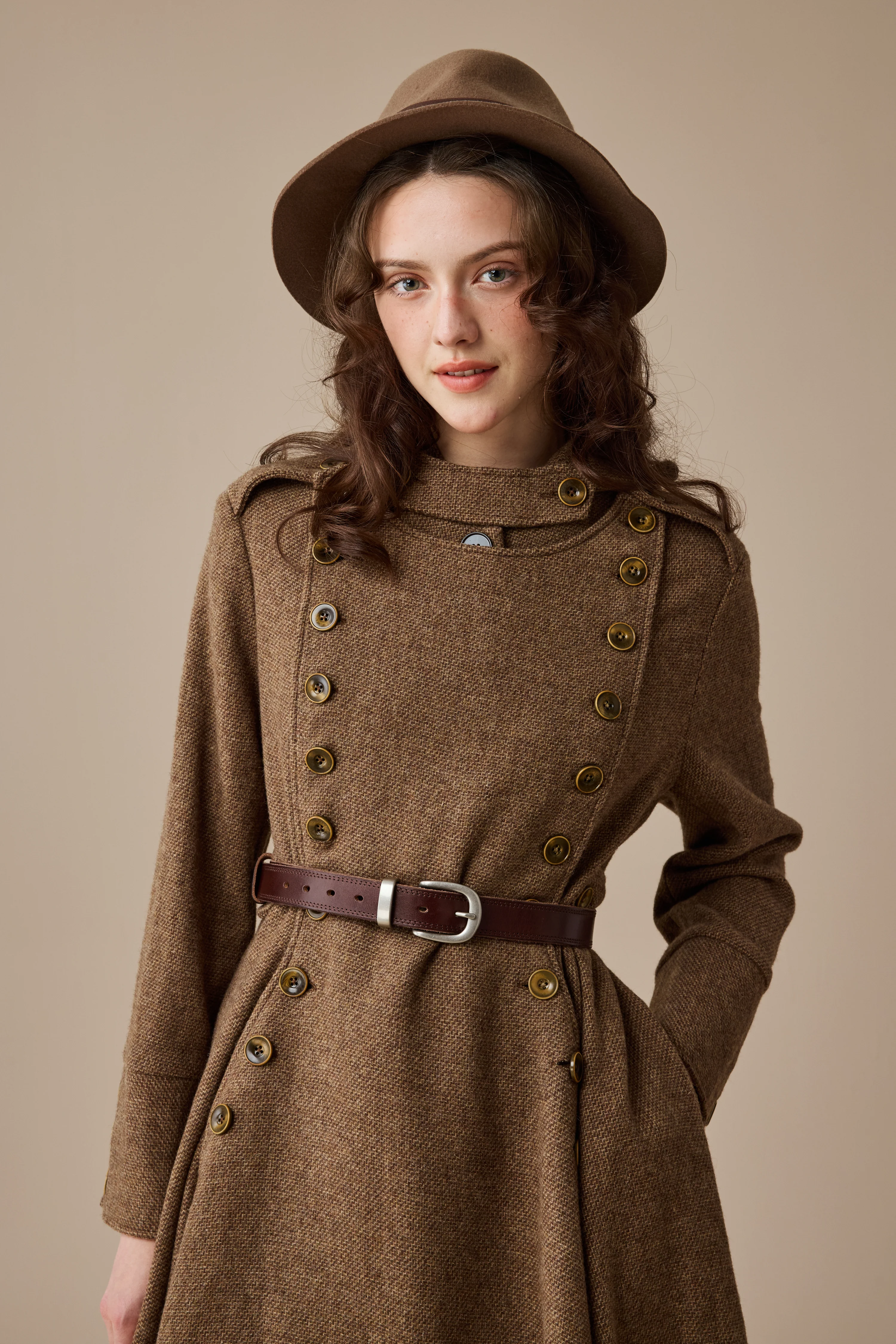 Monica 31 | 100% Wool  Double Breasted Coat - Image 20