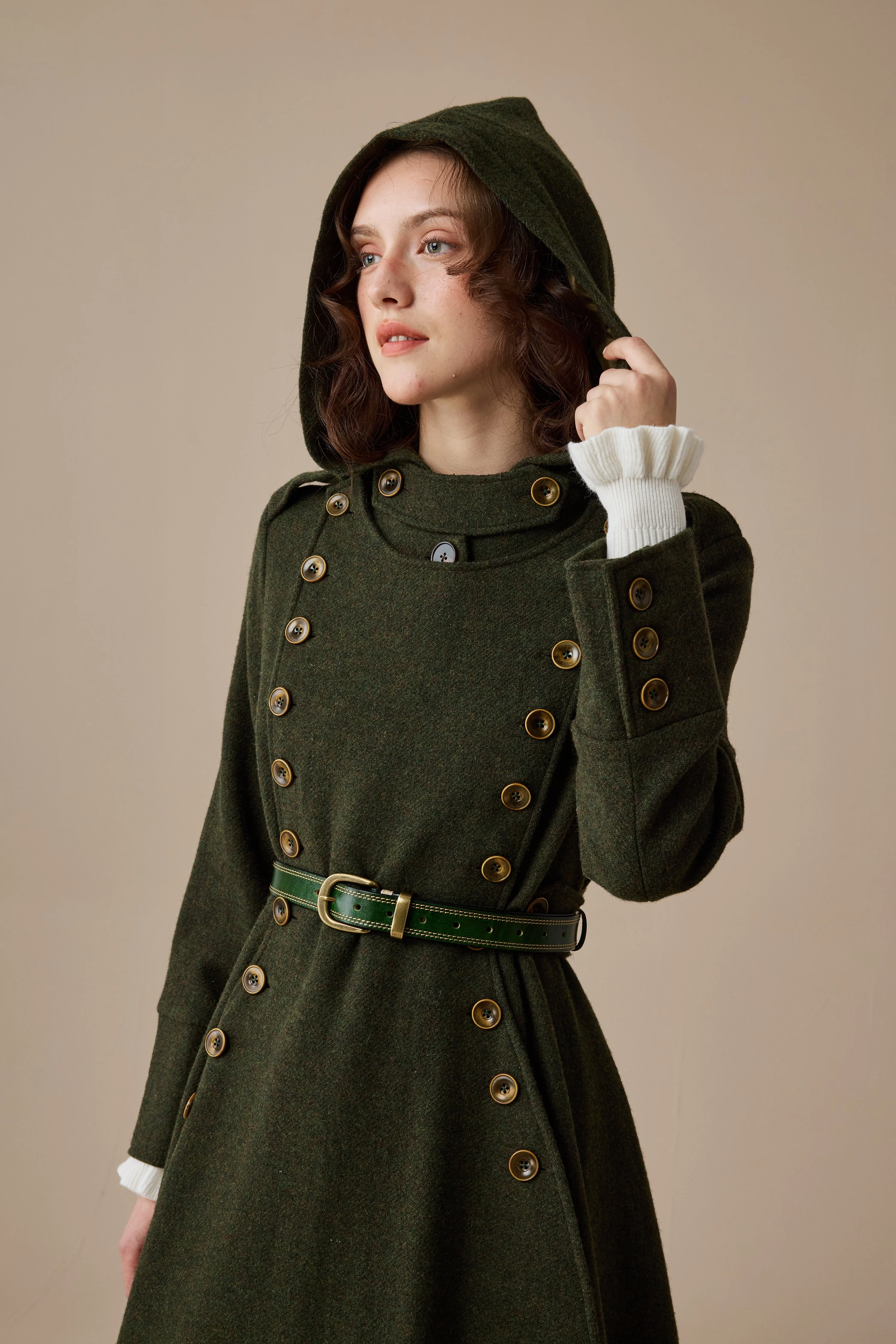 Monica 31 | 100% Wool  Double Breasted Coat - Image 4