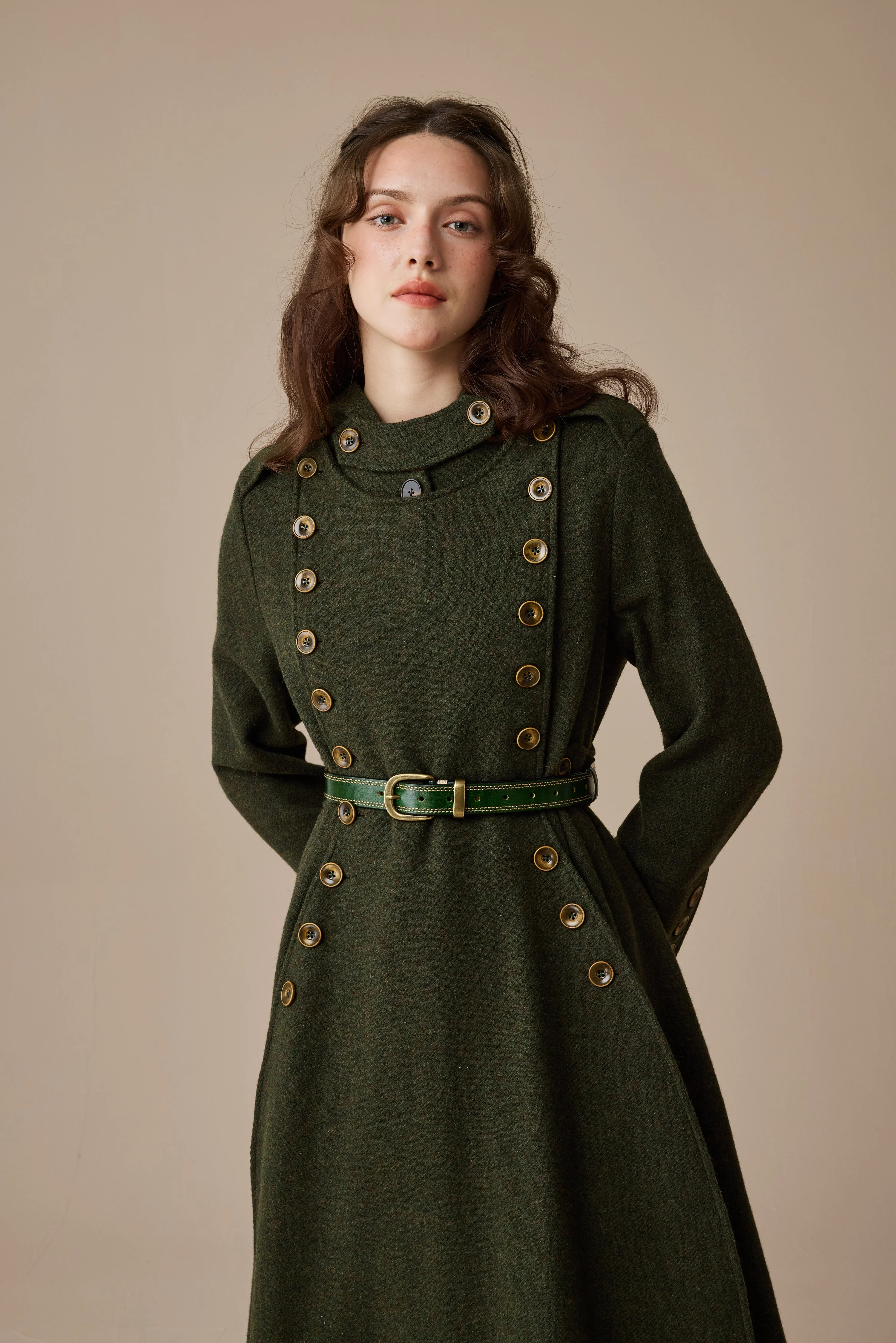 Monica 31 | 100% Wool  Double Breasted Coat - Image 6