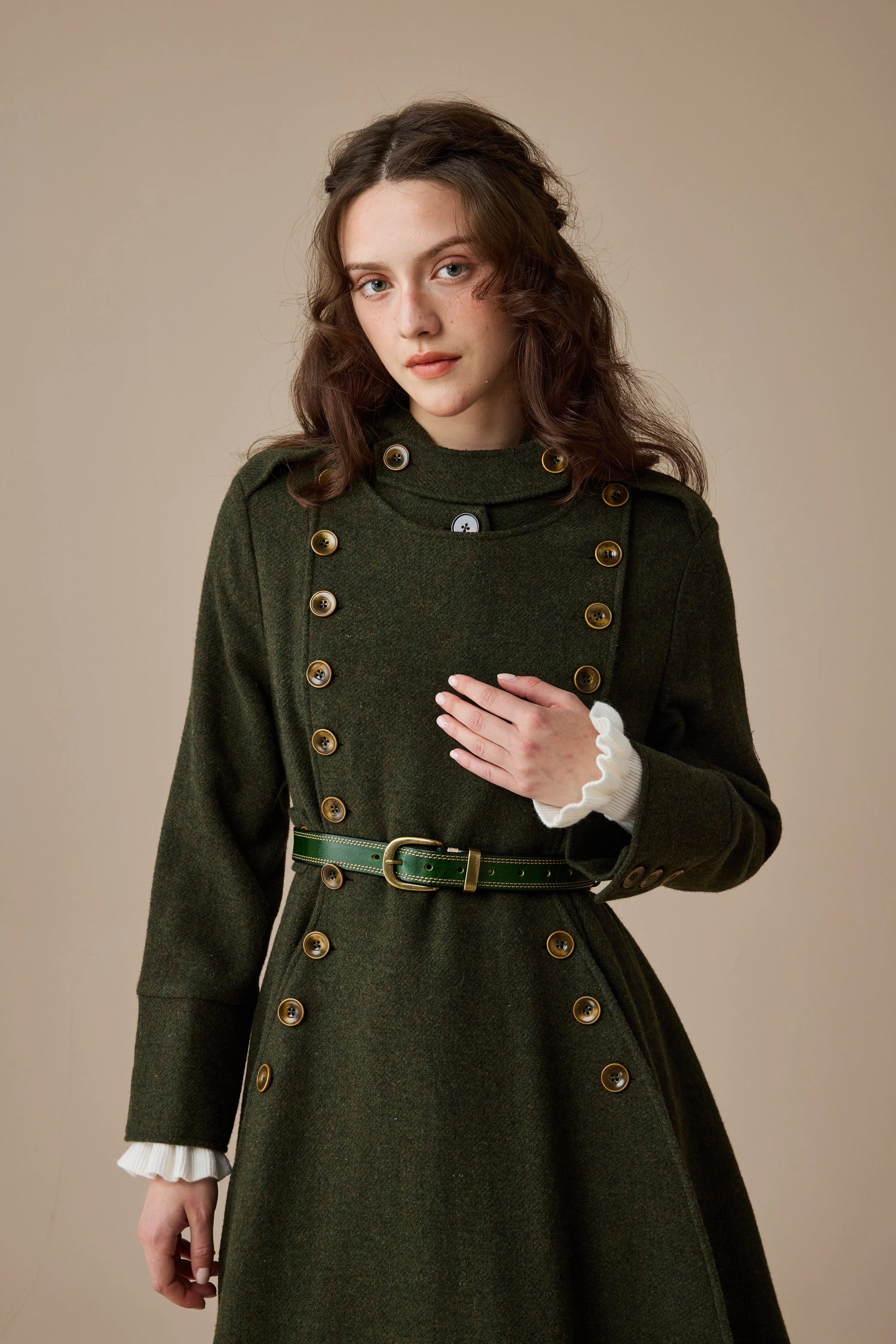 Monica 31 | 100% Wool  Double Breasted Coat - Image 7