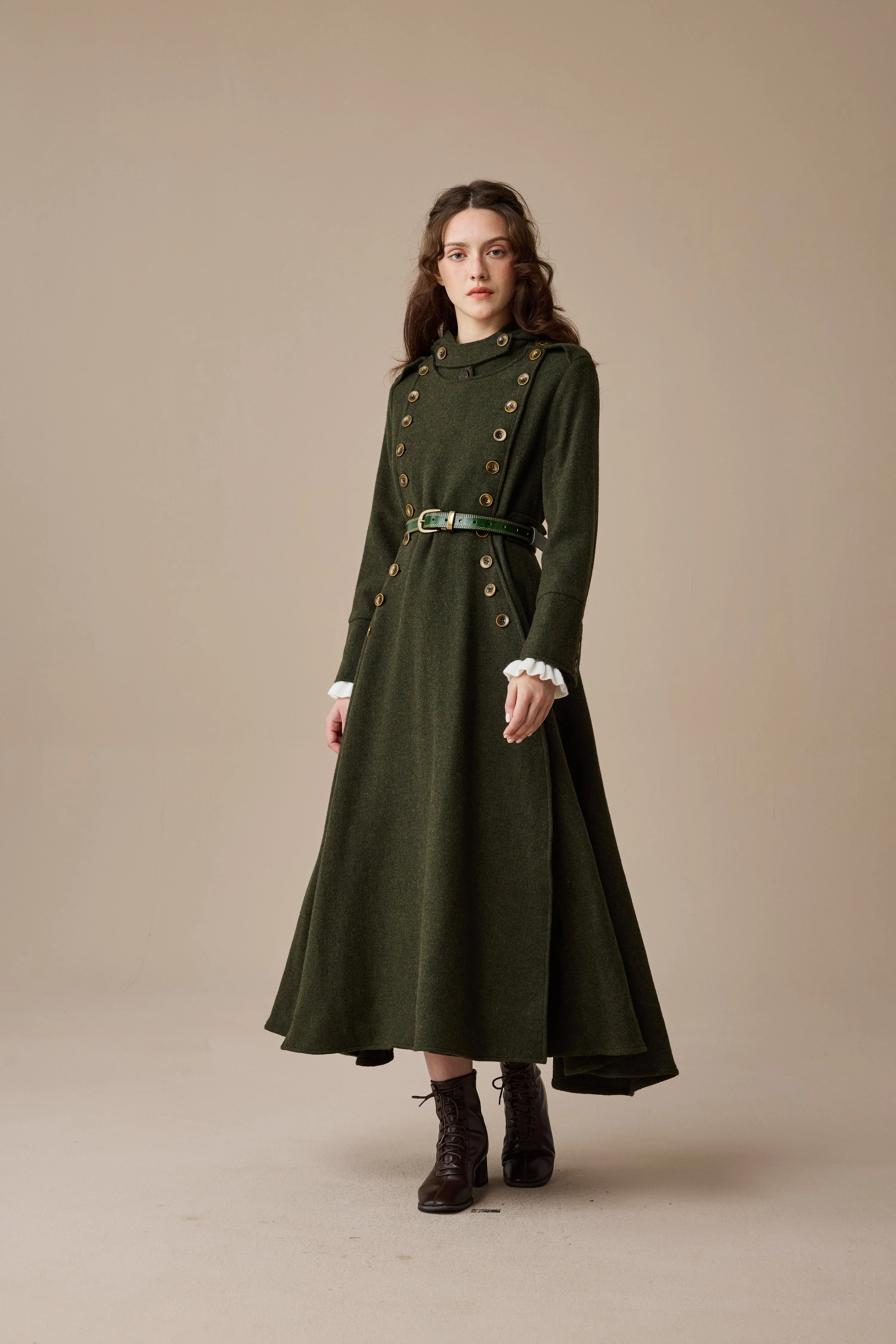 Monica 31 | 100% Wool  Double Breasted Coat - Image 8